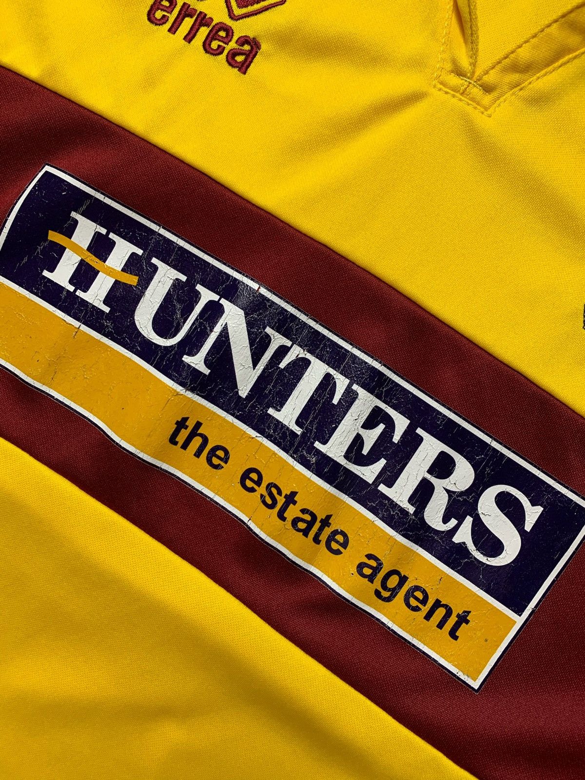 Vintage Vintage Burnley soccer jersey size XL rare yellow errea Size US XL / EU 56 / 4 - 3 Thumbnail