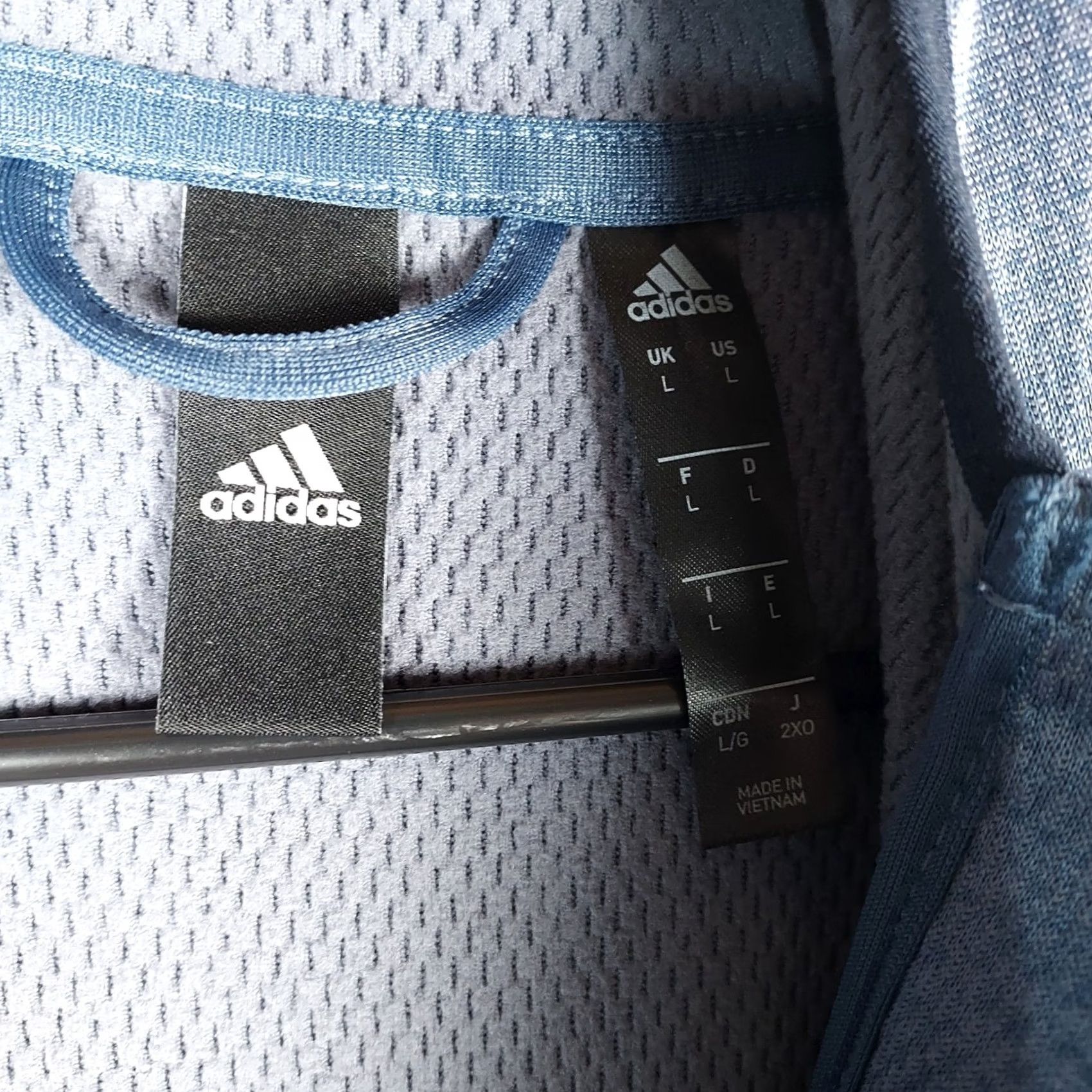 Adidas Adidas Men L Full Zip Track Jacket Blue Athletic Performance Training Size US L / EU 52-54 / 3 - 7 Thumbnail