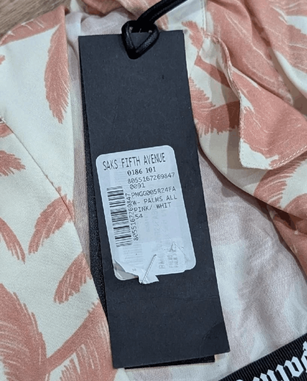 Palm Angels PALM ANGELS Palm Print SS Button Up Shirt Pink/Off-White 54 Size US L / EU 52-54 / 3 - 6 Thumbnail