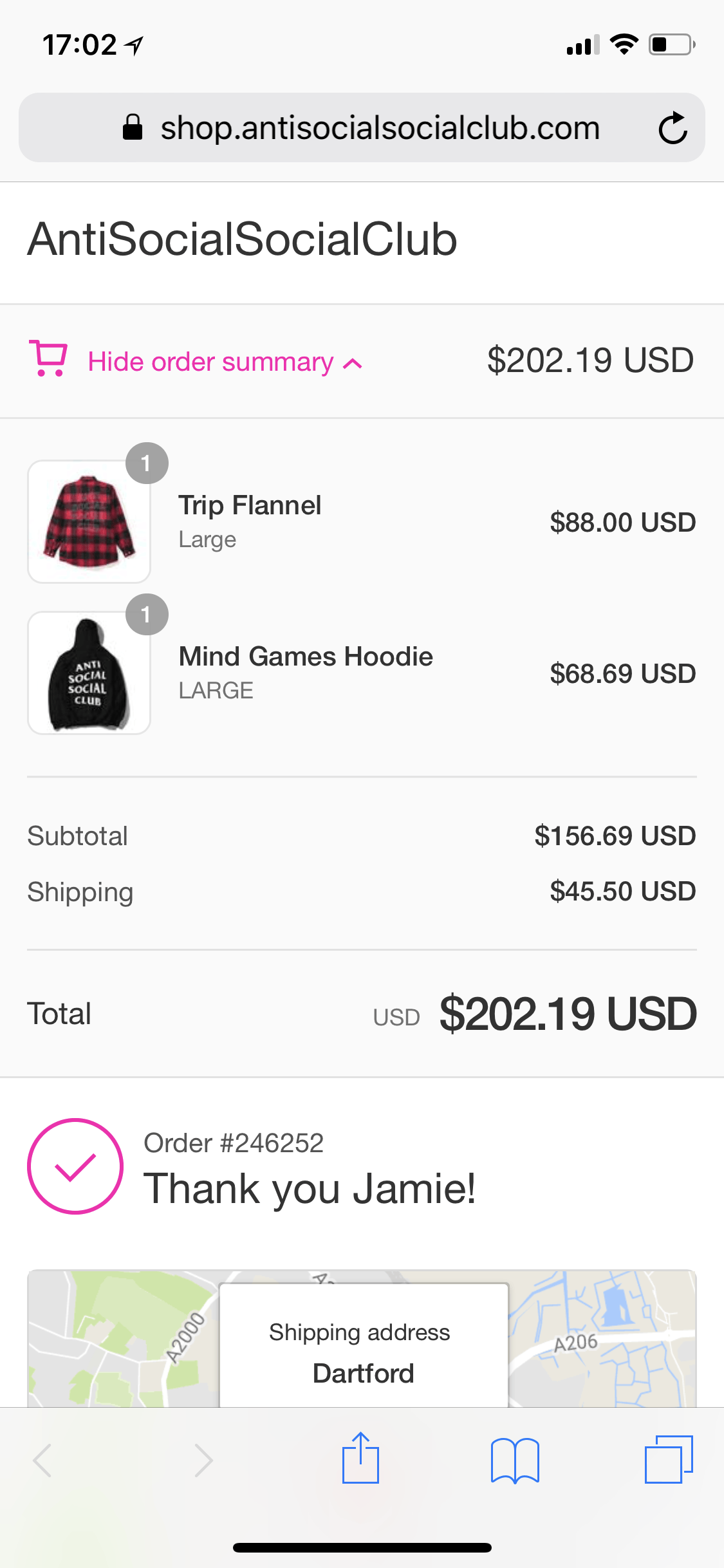 Anti Social Social Club ASSC Trip Flannel Size US L / EU 52-54 / 3 - 2 Thumbnail