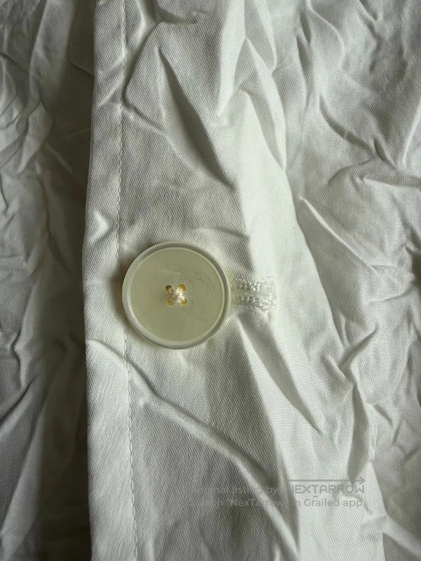 Auralee White Long Sleeve Button Up Shirt. Size US XL / EU 56 / 4 - 5 Thumbnail