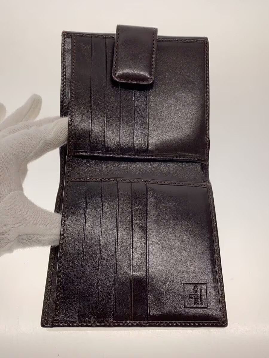 Fendi Fendi Canvas Bi-Fold Wallet Brown Size ONE SIZE - 4 Thumbnail