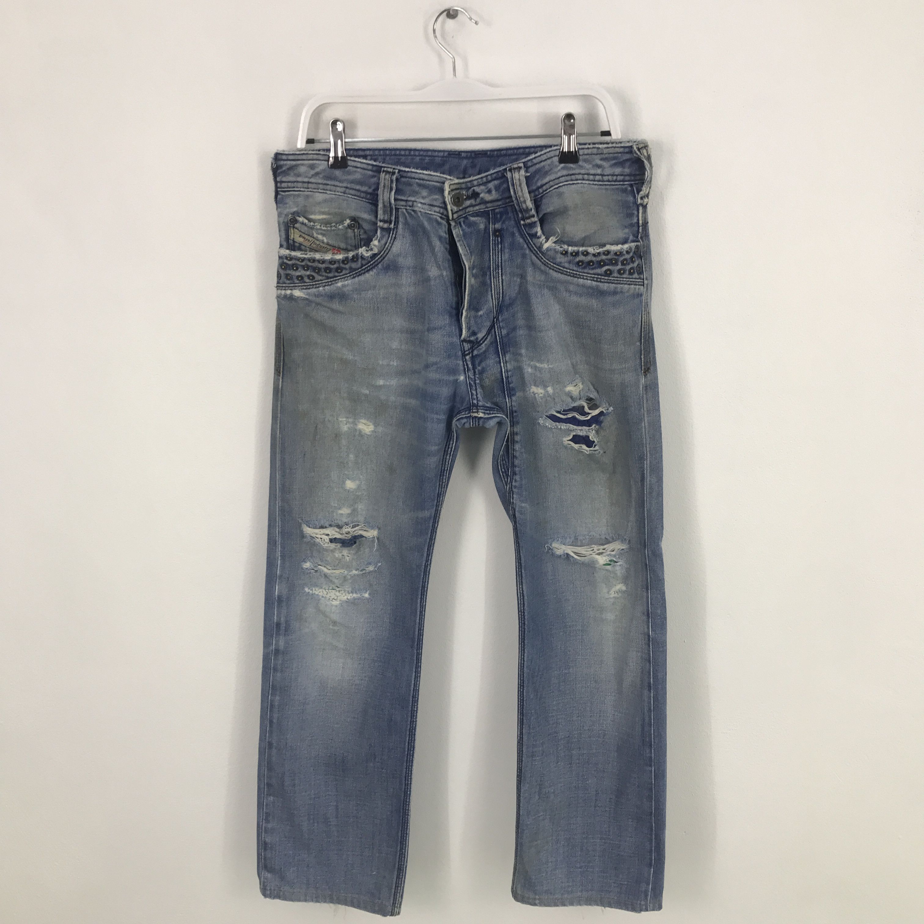 Diesel Rare diesel industry distressed jeans Size US 32 / EU 48 - 1 Thumbnail