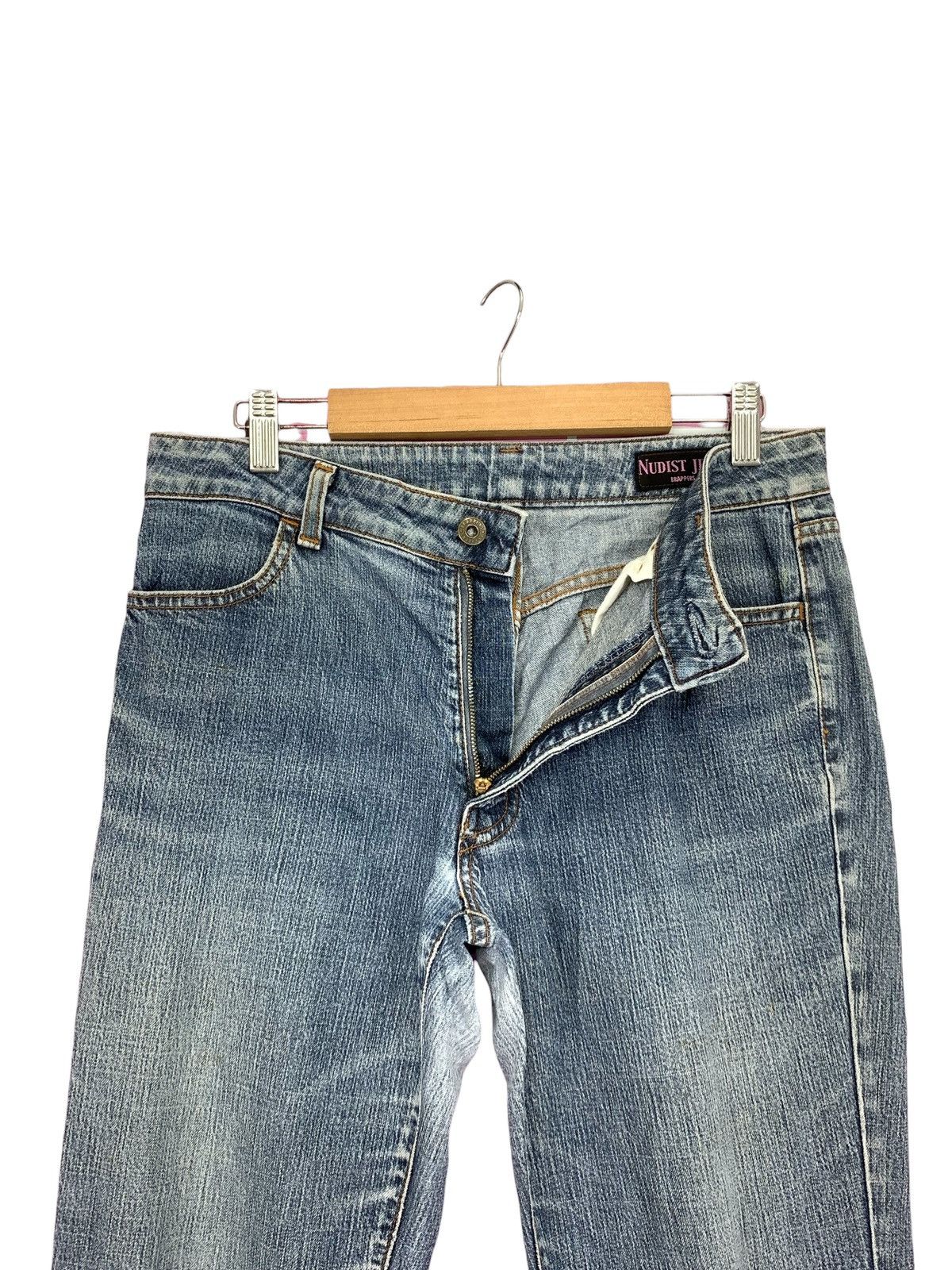 Japanese Brand Sick Nudist Jeans Brapper Flare Distressed Denim (AD32) Size 30" / US 8 / IT 44 - 10 Thumbnail