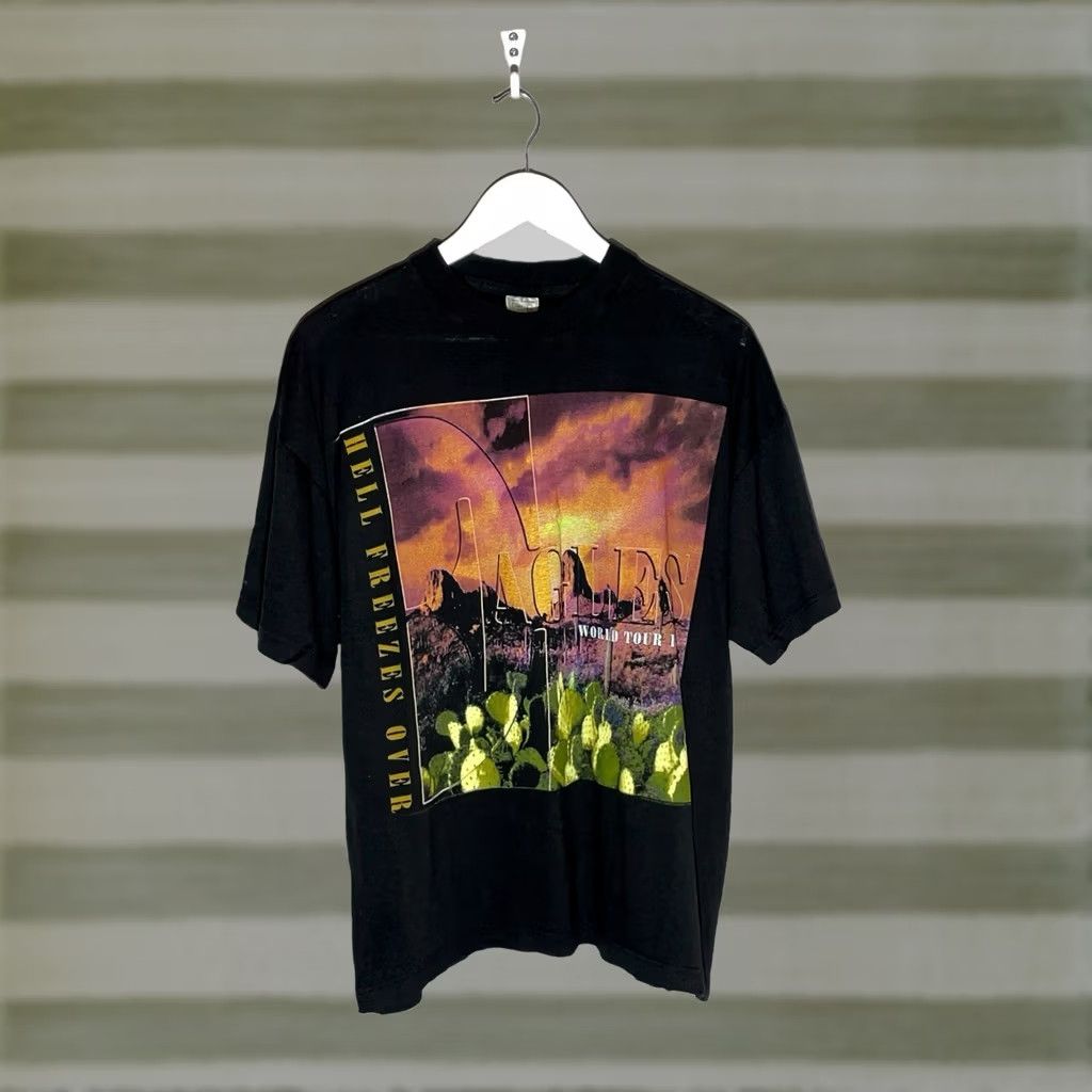 90s EAGLES HELL FREEZES OVER Travis着用 Vintage Vintage Eagles Hell Freezes Over Travis Scott Tes | Grailed