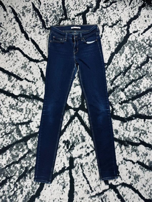 Levi's Levis 710 super skinny jeans 27 blue Size 27" / US 4 / IT 40 - 2 Thumbnail