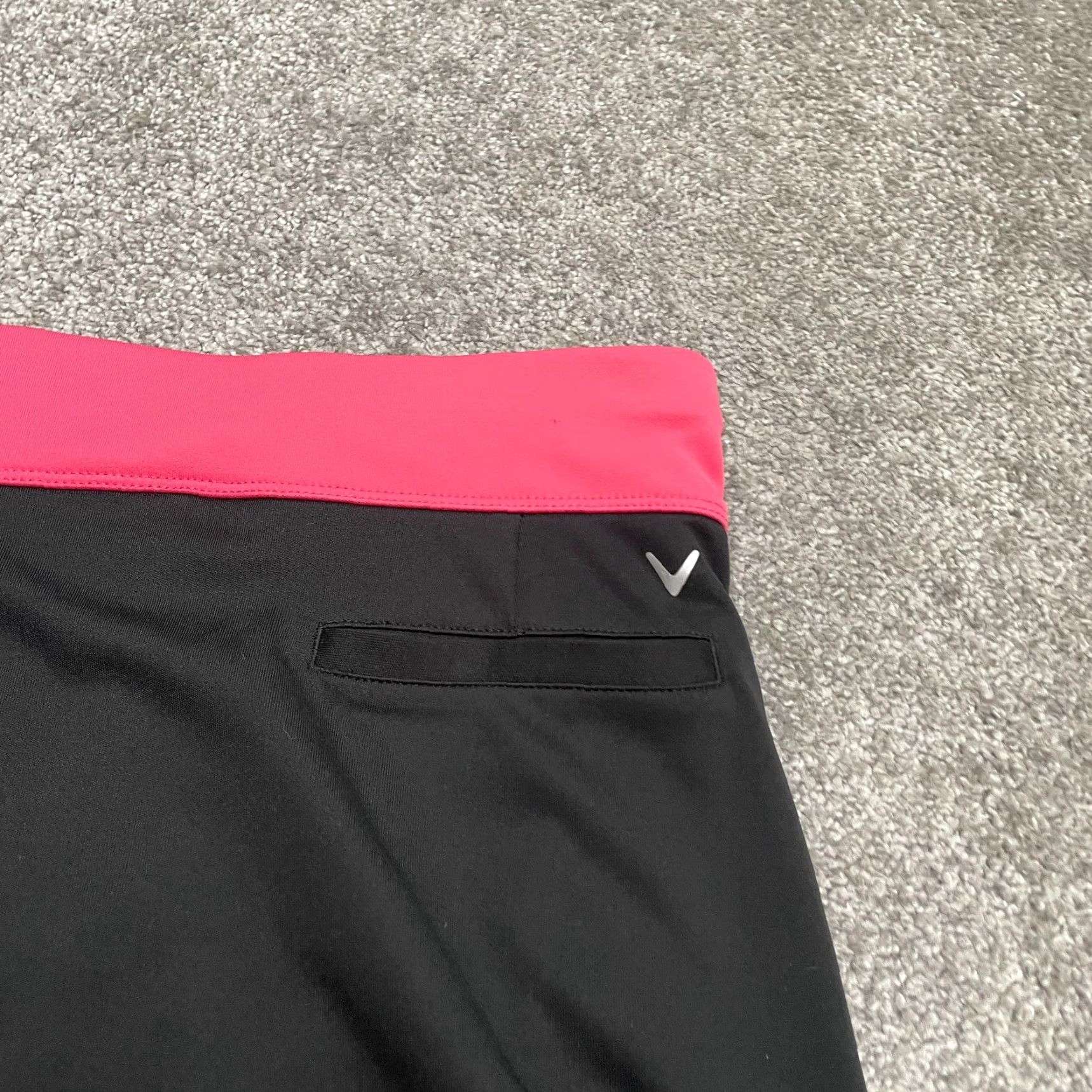 Callaway VINTAGE Callaway Skort Skirt Womens XL Black Pink Tennis Golf Stretch Pocket Size 40" / US 18 - 4 Thumbnail