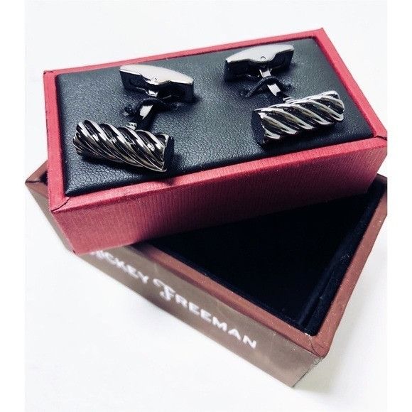 Hickey Freeman Hickey Freeman Mens Black Metal Twisted Barrel Bullet Black Size ONE SIZE - 2 Thumbnail