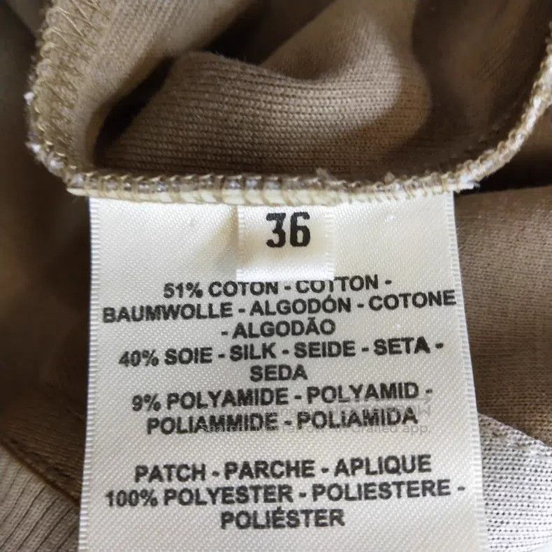 Hermes Hermes Silk and Cotton Blended Solid Color 'Saddle Stitch' Size XS / US 0-2 / IT 36-38 - 5 Thumbnail