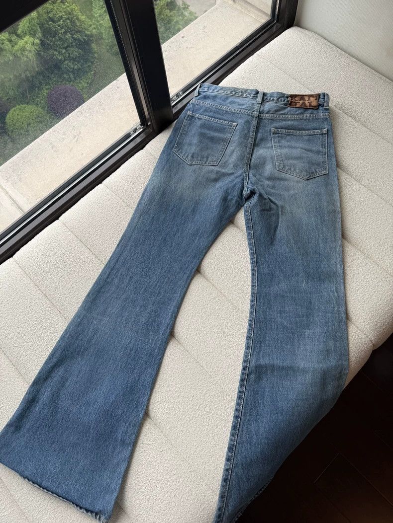 Kapital Blue Denim Flared Casual Trousers for Women-2506 Size US 28 / EU 44 - 3 Thumbnail