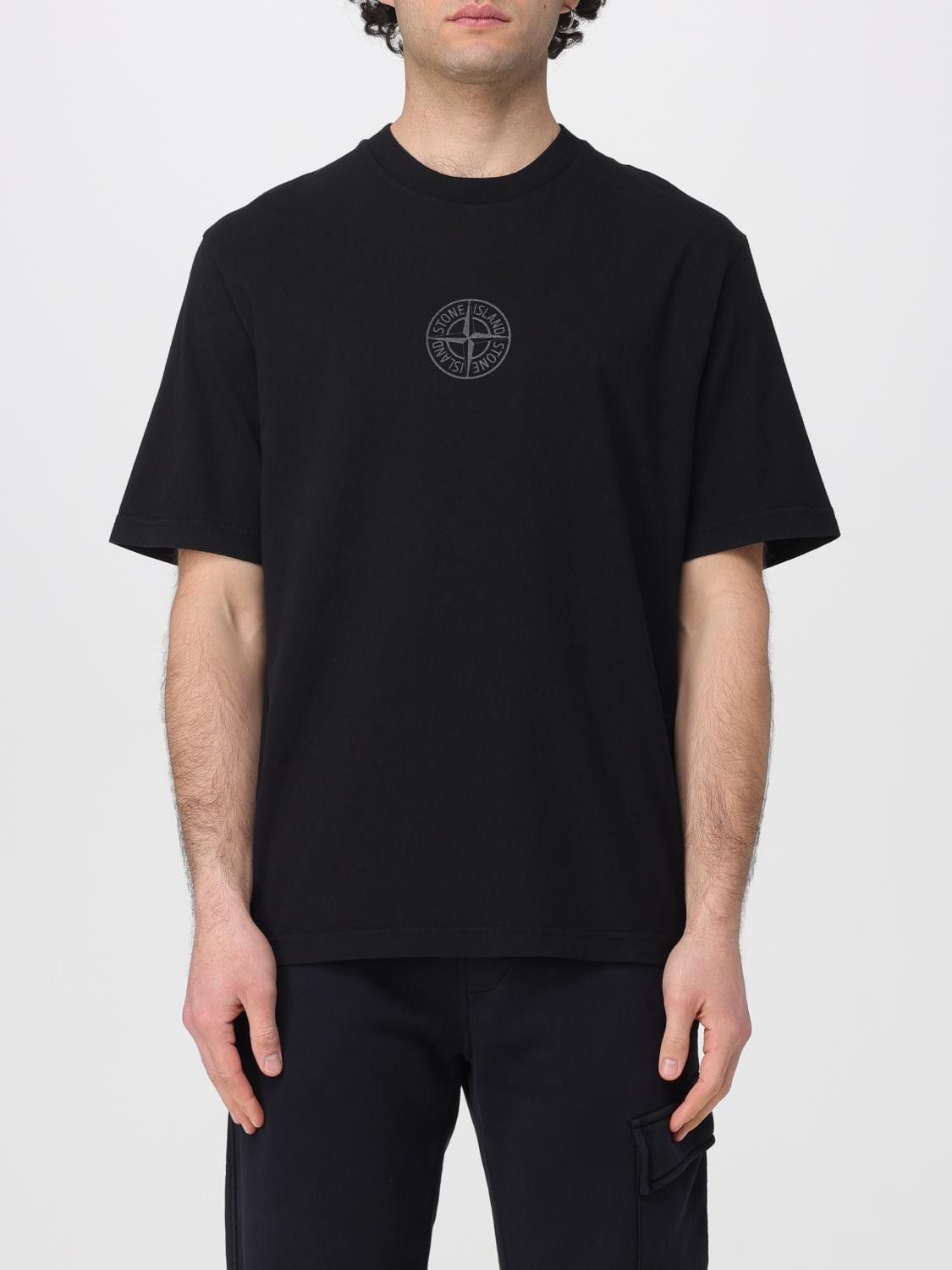 Stone Island Stone Island T-Shirt Men Black Size US XL / EU 56 / 4 - 1 Thumbnail