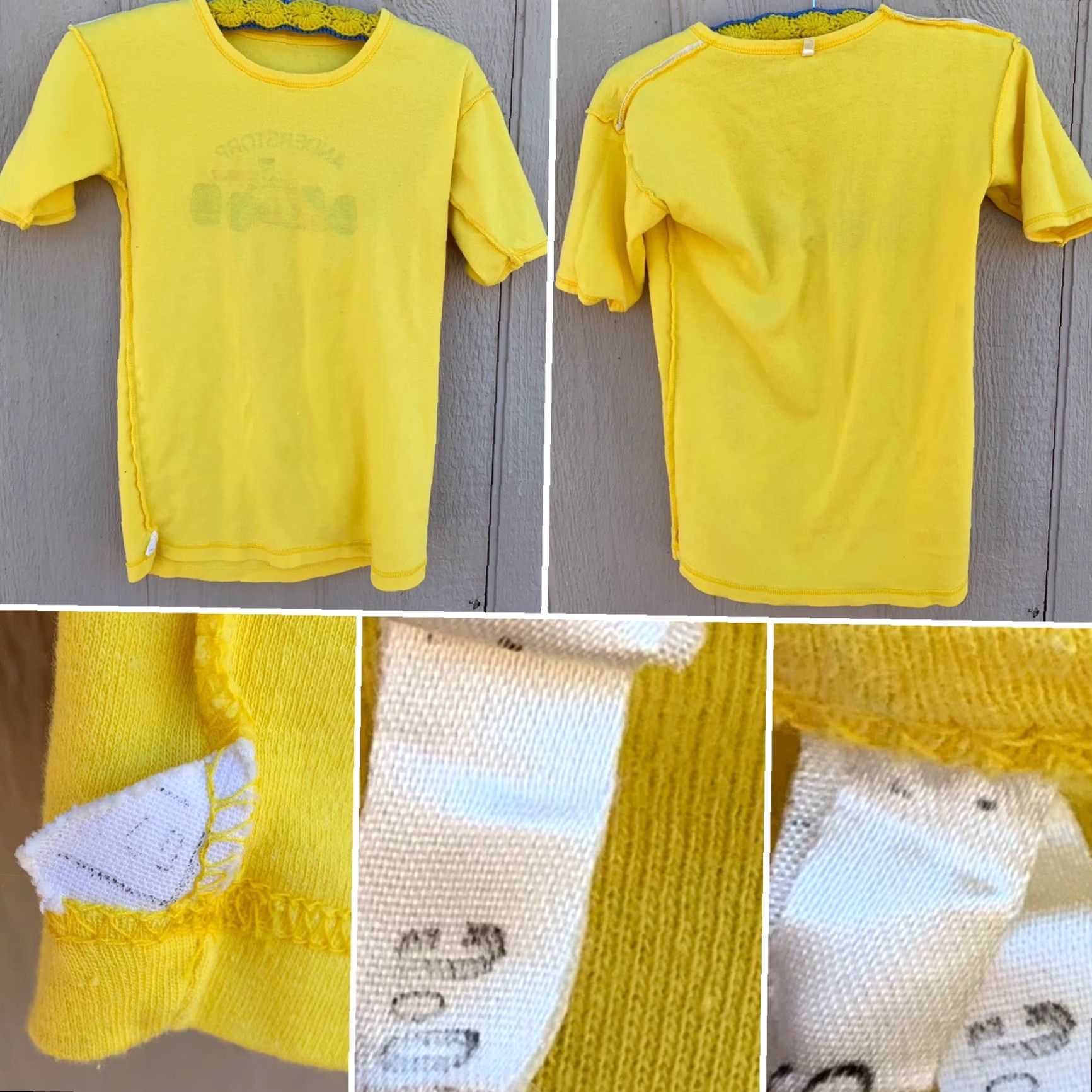 Vintage VINTAGE Anderstorp T Shirt Automotive Racing Race Car Grand Prix Ladies M/L Yellow Retro Short Sleeve Scoop Neck Casual Graphic Print Size M / US 6-8 / IT 42-44 - 5 Thumbnail