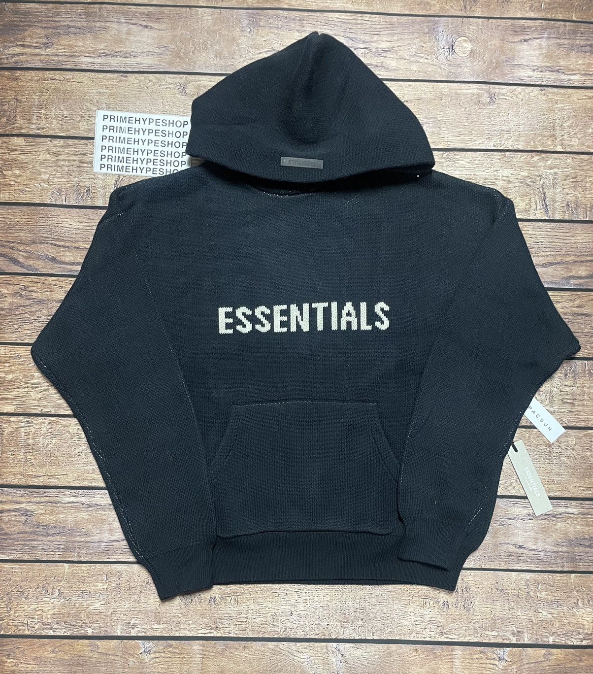 Fear of God Fear of God Essentials Knit Hoodie Black SS21 size M ...