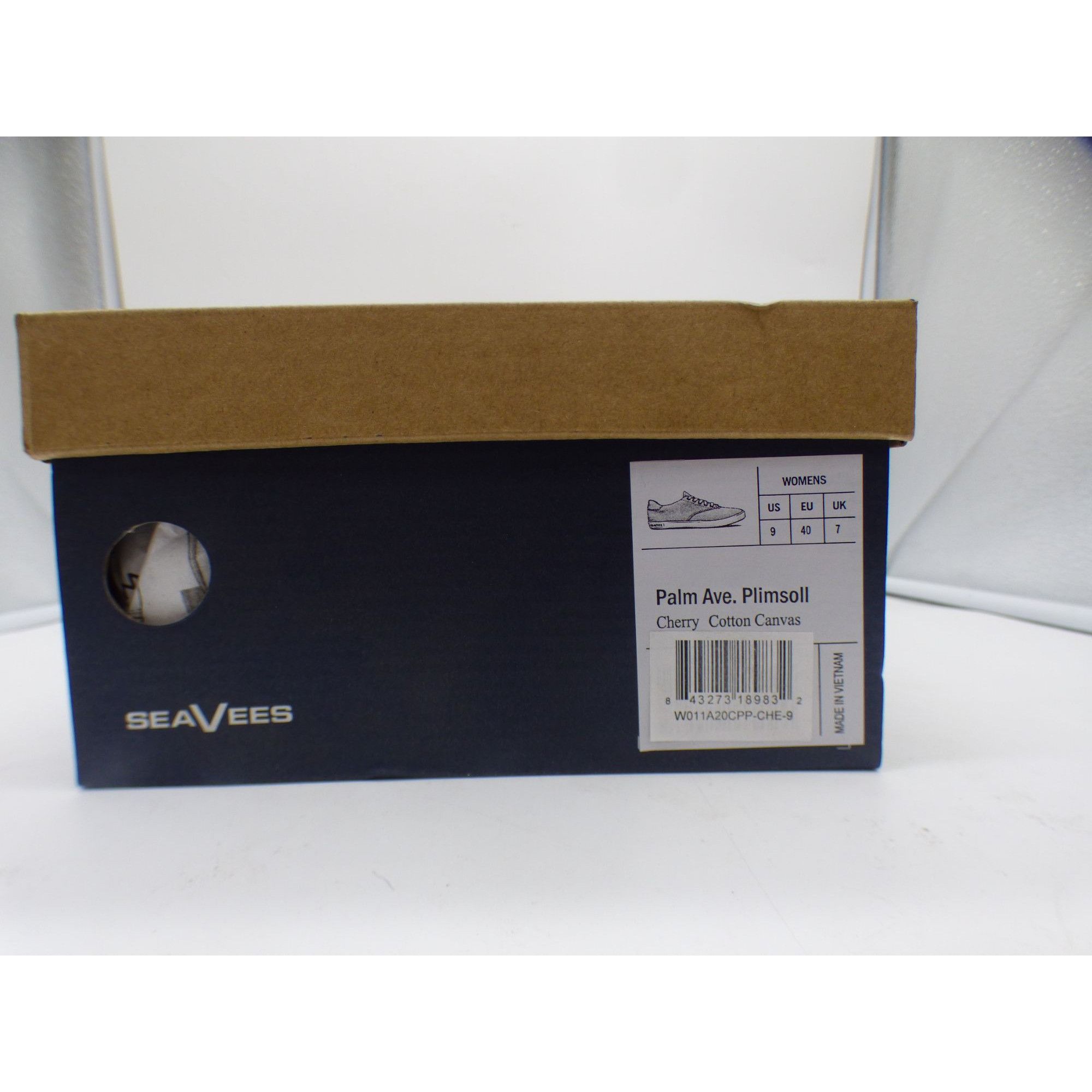 SeaVees SeeVees Women’s Palm Ave Plimsoll Sneakers, Cherry, Sz.9 Size US 9 / IT 39 - 8 Thumbnail