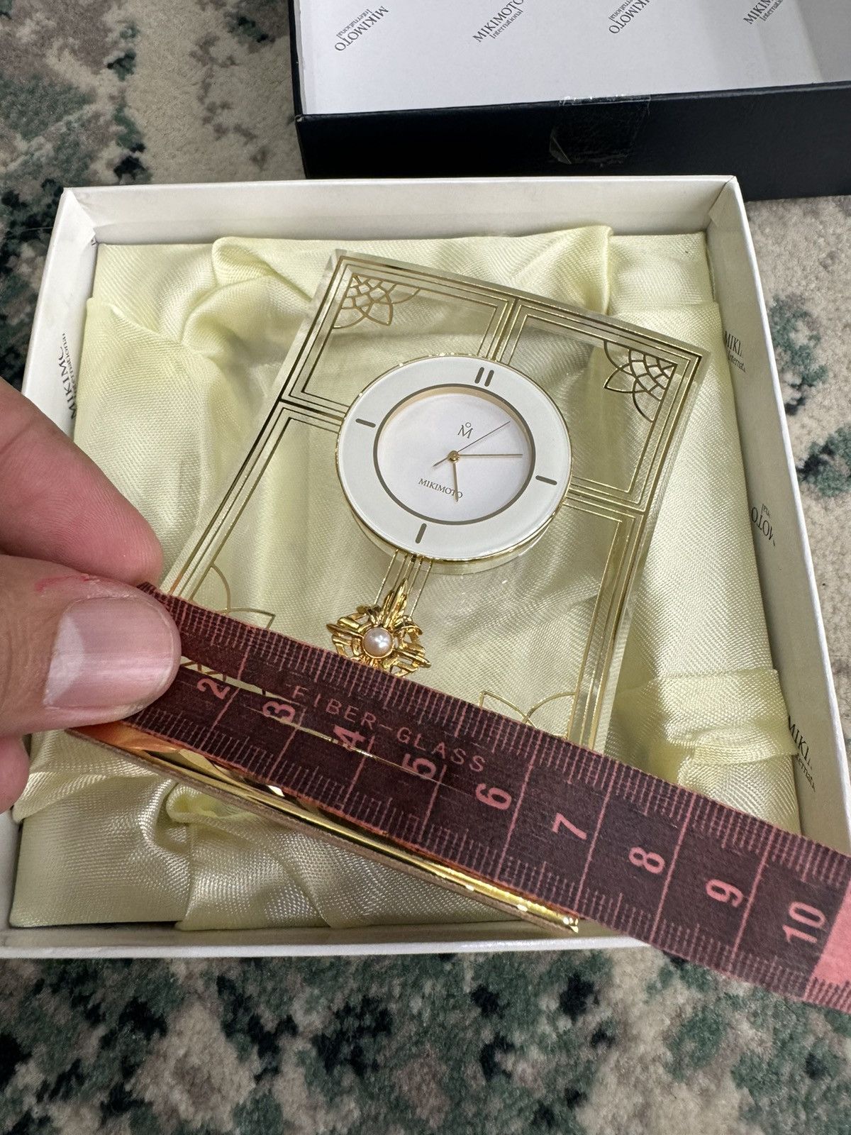 Mikimoto MIKIMOTO JAPAN CRYSTAL PEARL TABLE CLOCK Size ONE SIZE - 6 Thumbnail