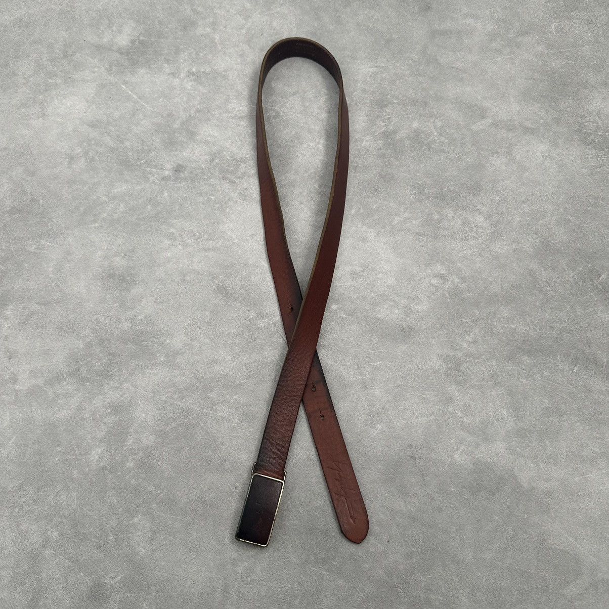 Yohji Yamamoto brown vintage leather belt