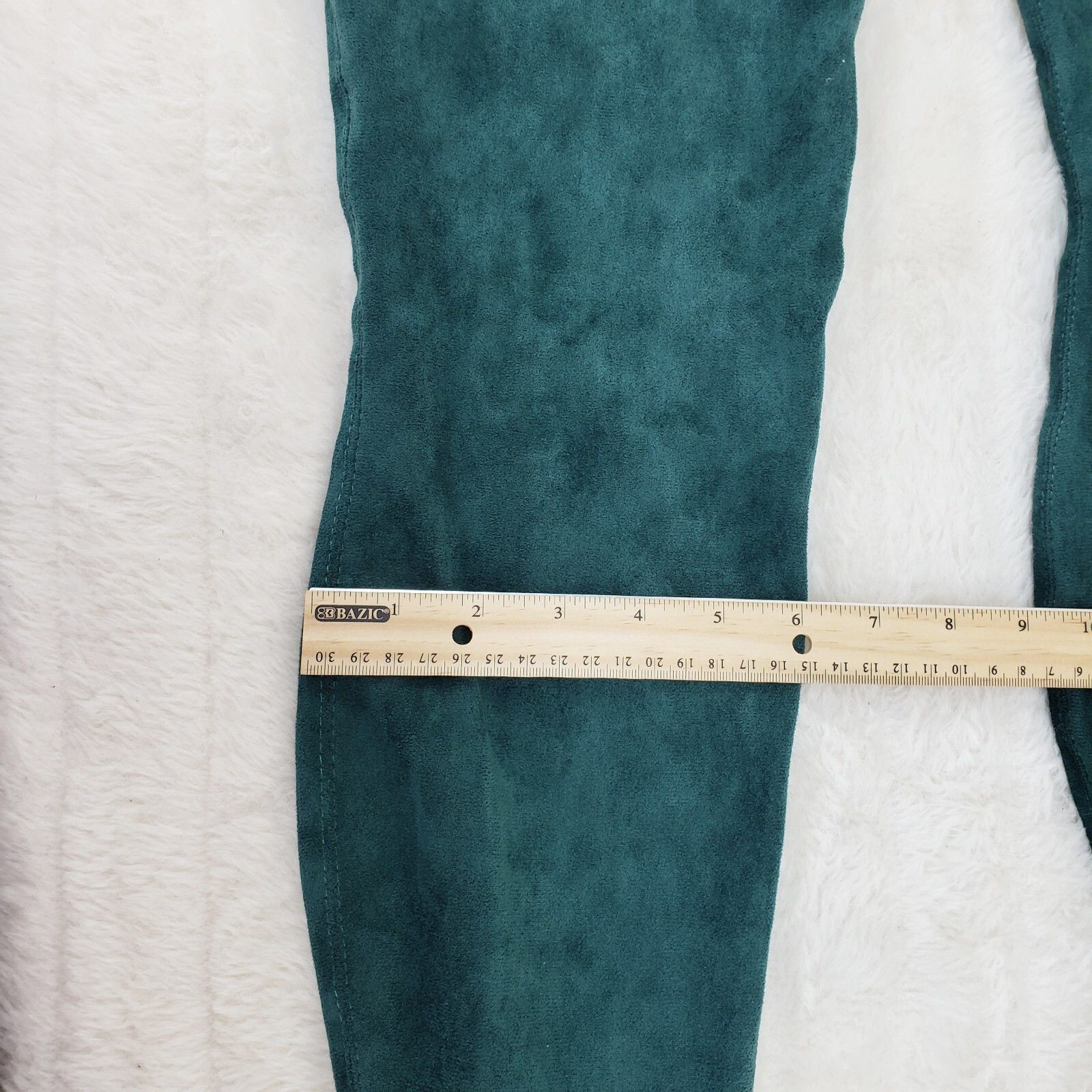 Other Girlz Revenge Faux Stretch Teal Suede High Heel Pointy Toe P Size US 7 / IT 37 - 6 Thumbnail