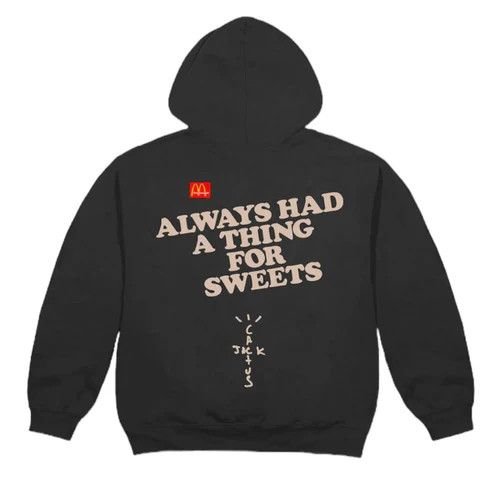 Image of Travis Scott X Mcdonald’S Hoodie Black, Men's (Size Large)