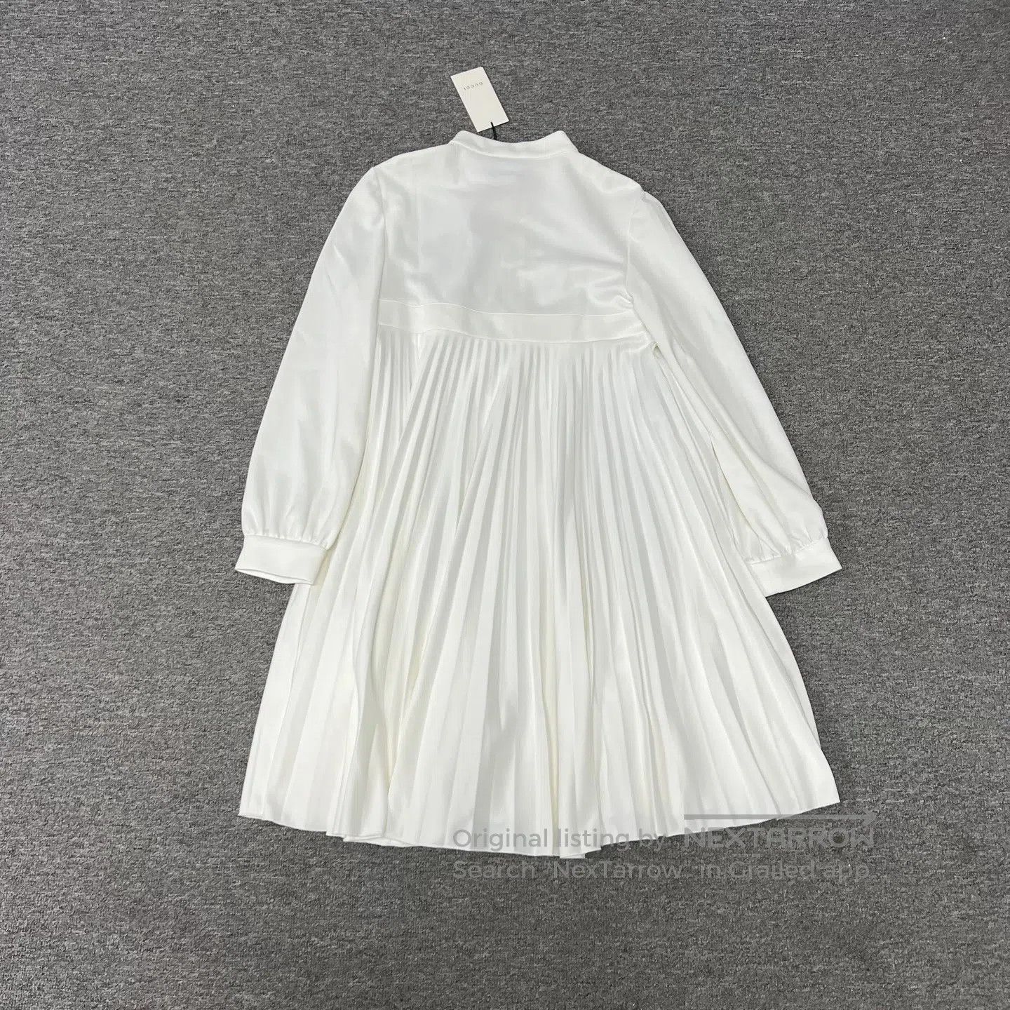 Gucci Guicci Racket embroidery; white dress| Size L / US 10 / IT 46 - 2 Thumbnail