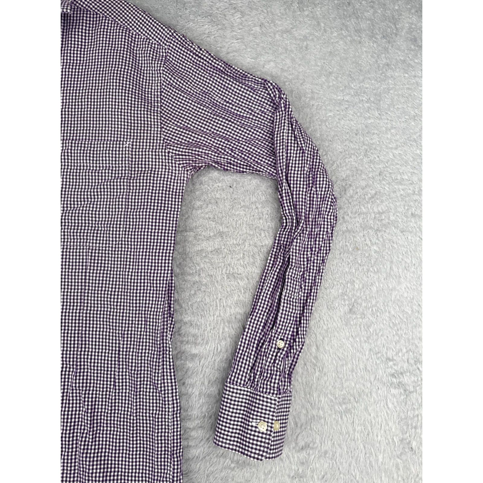 Tommy Hilfiger VINTAGE Tommy Hilfiger Shirt Men Purple Plaid Button-Up Long Sleeve 34-35 15.5 Button-Down Collar All Seasons Casual Designer Mens Size US M / EU 48-50 / 2 - 2 Thumbnail