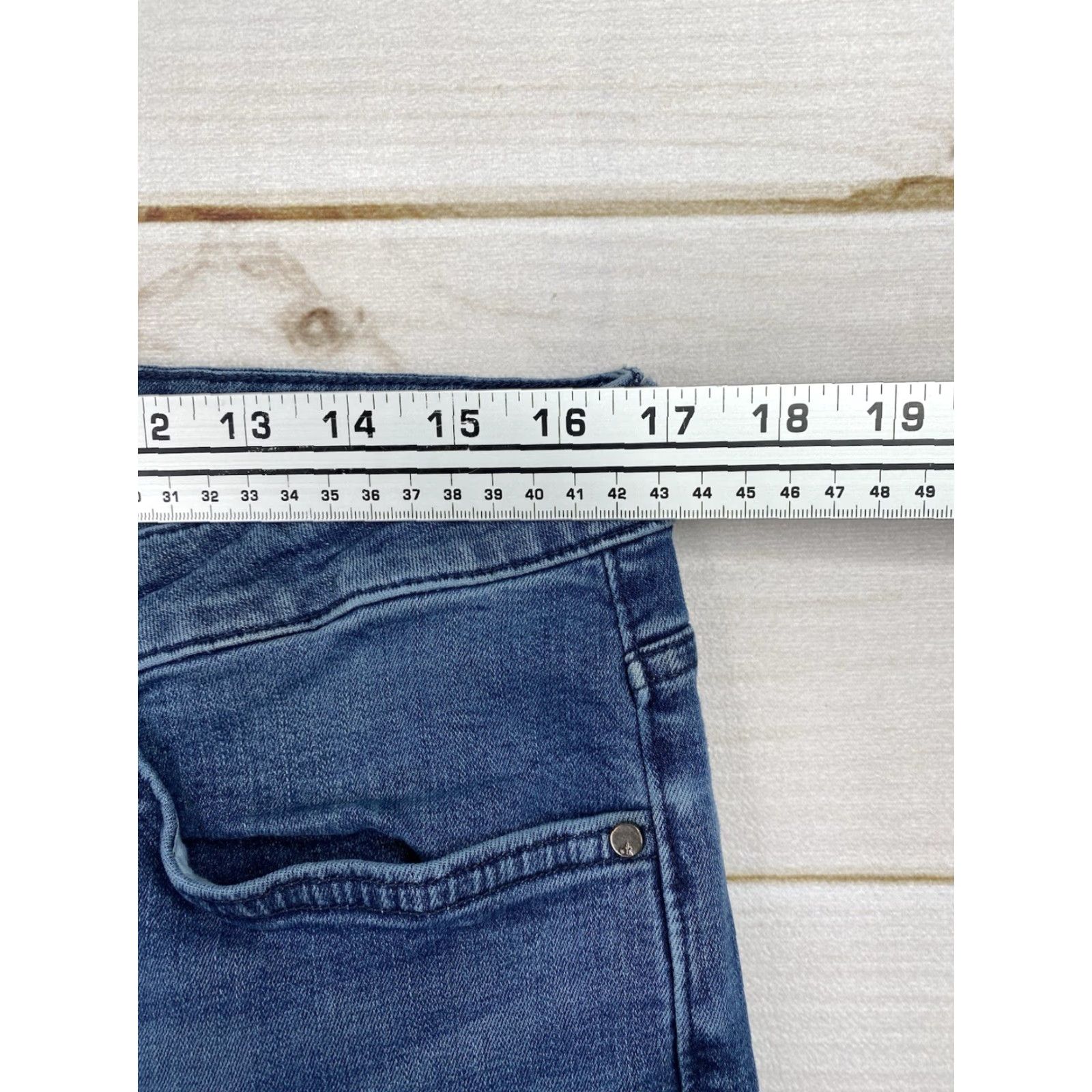 Calvin Klein VINTAGE CalviN Klein Women's Slim Boyfriend Jeans Size 12 Distressed Crop Ankle Stretch Size 34" / US 12 / IT 48 - 4 Thumbnail