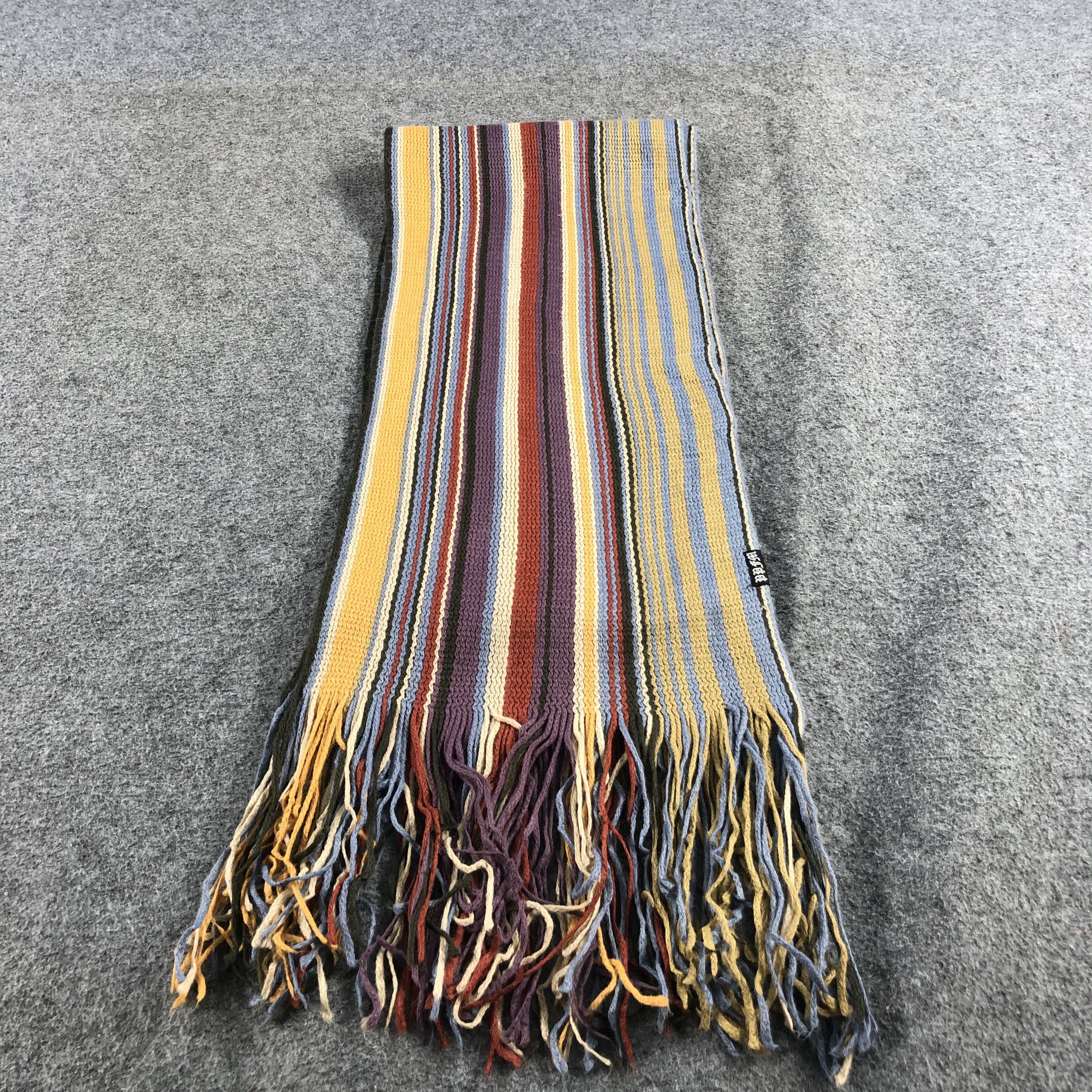 PPFM PPFM Colorful Stripes Scarf Muffler Wool V847 Size ONE SIZE - 1 Thumbnail