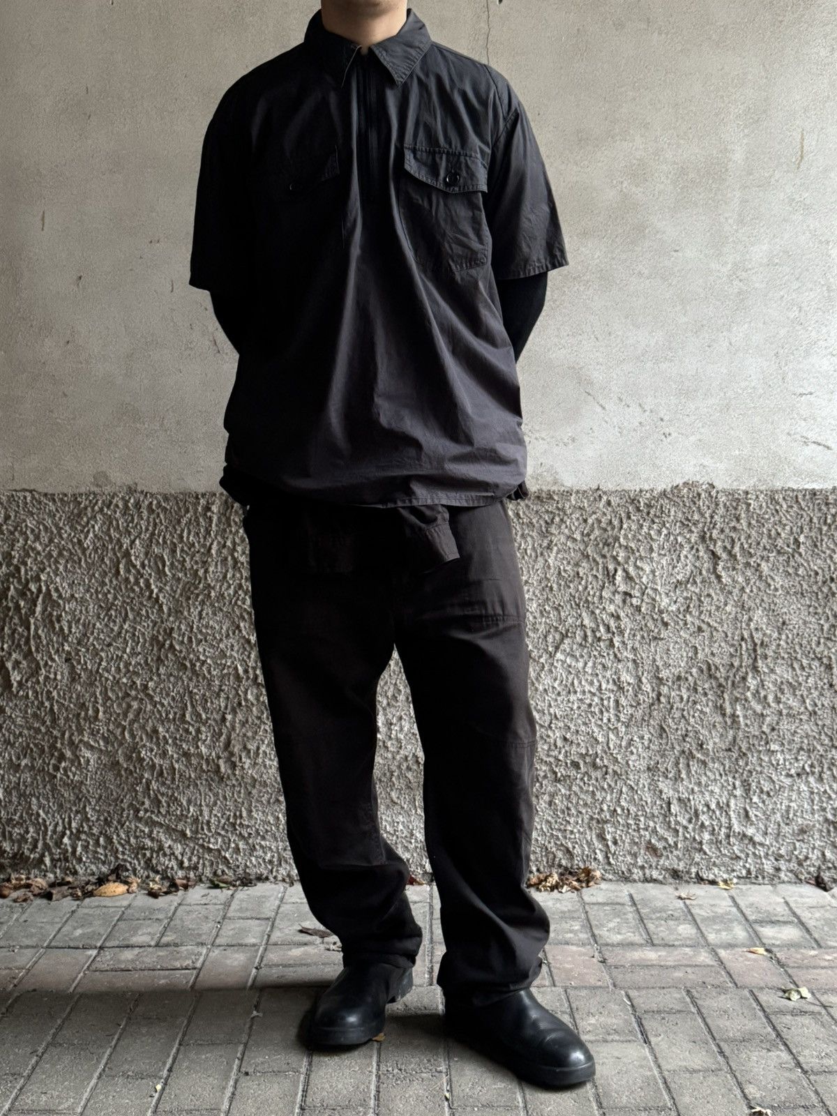 Undercover Undercover S/S 99 “Groupie” Mechanic Half Zip Work Shirt Size US L / EU 52-54 / 3 - 17 Thumbnail