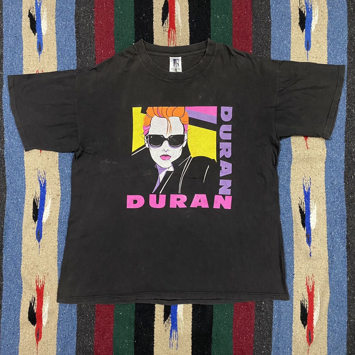 image of Art x Band Tees Vintage 90's Duran Duran T-Shirt in Faded Black, Men's (Size XL)