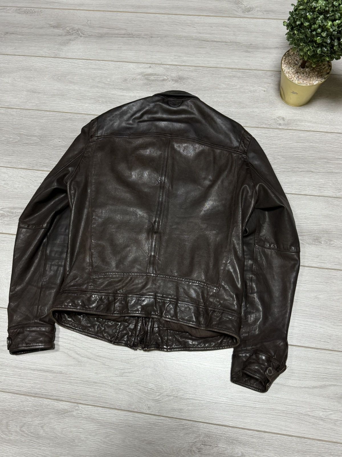 Chevignon Chevignon leather jacket zip vintage Size US L / EU 52-54 / 3 - 13 Thumbnail