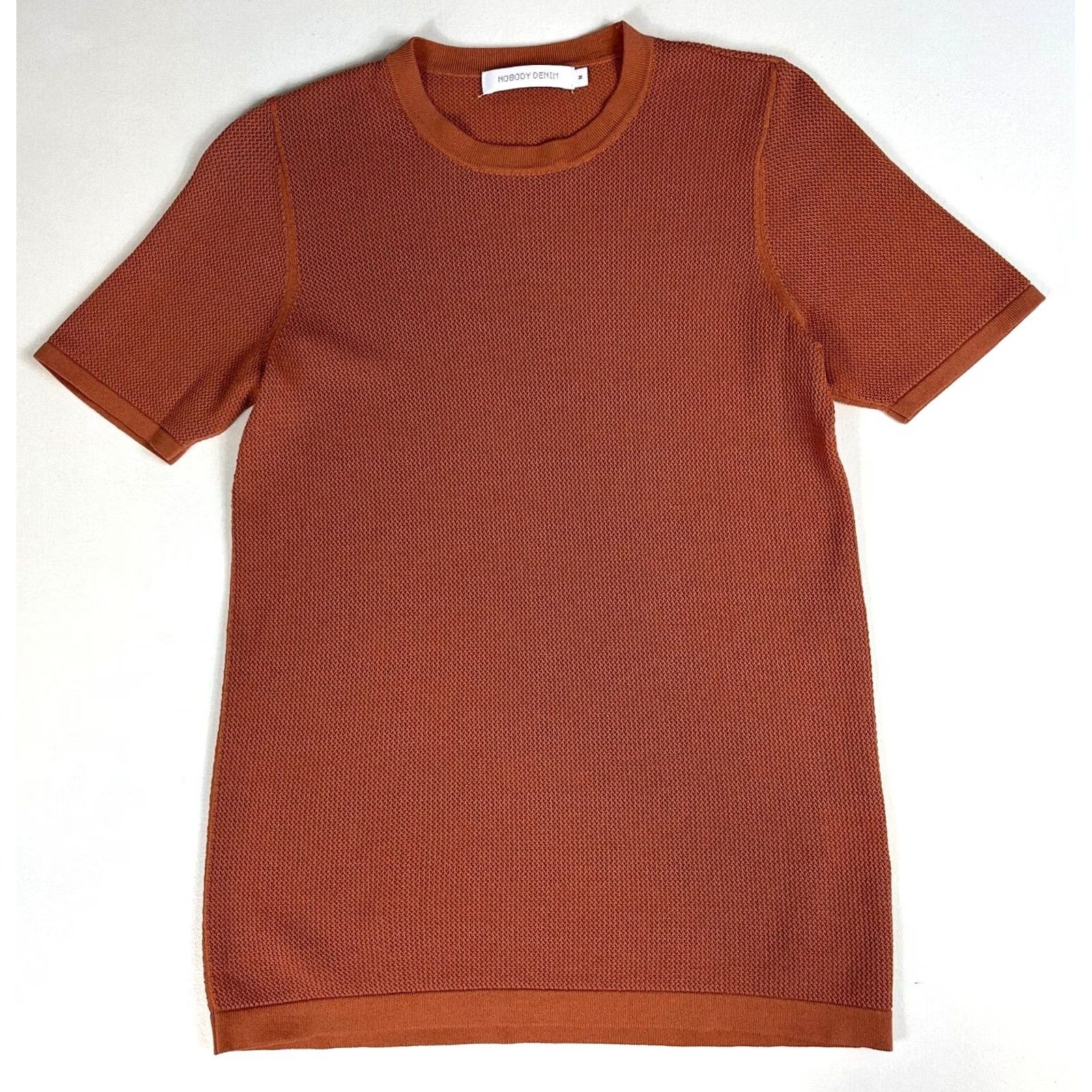 Nobody Denim Nobody Denim Edie Open Knit Top T-Shirt Women Terra M Adult Short Sleeve Round Neck Pullover Classic Lightweight Vintage/Pre-owned Size M / US 6-8 / IT 42-44 - 2 Thumbnail