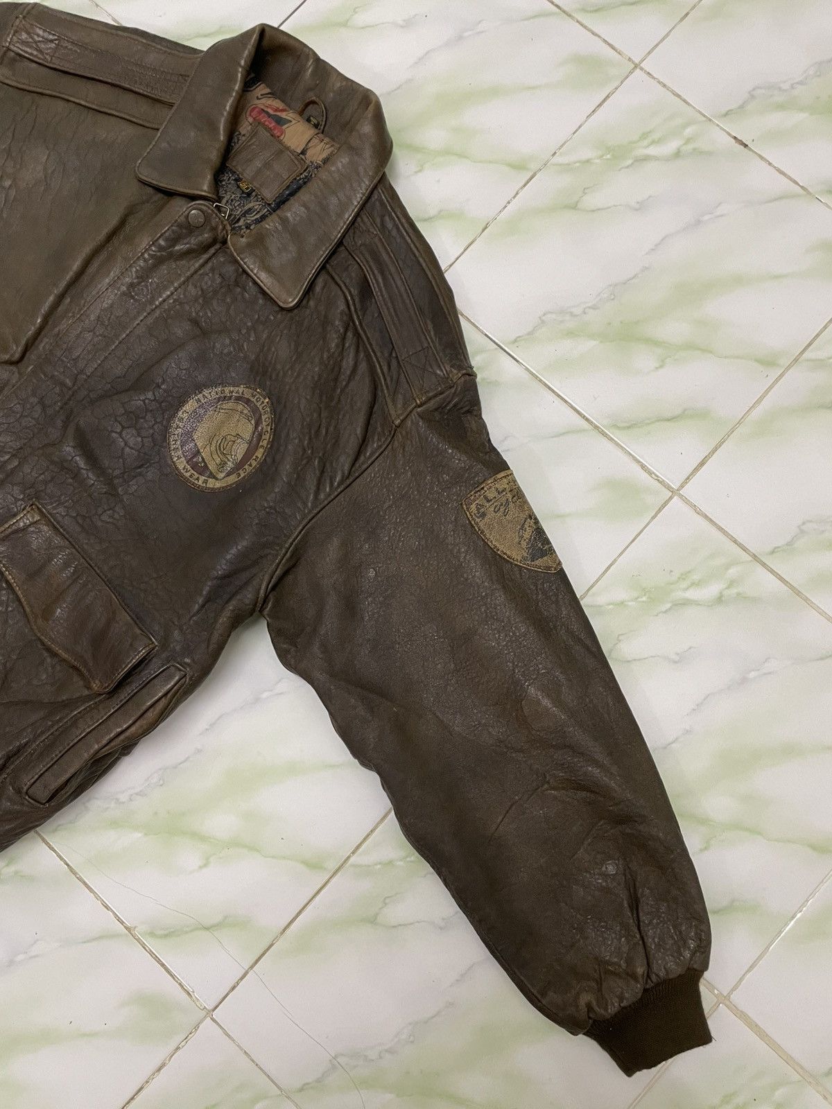 Indian Motorcycle Vintage Indian Motorcycle Flying Tigers Leather Jacket 50s Size US XL / EU 56 / 4 - 15 Thumbnail