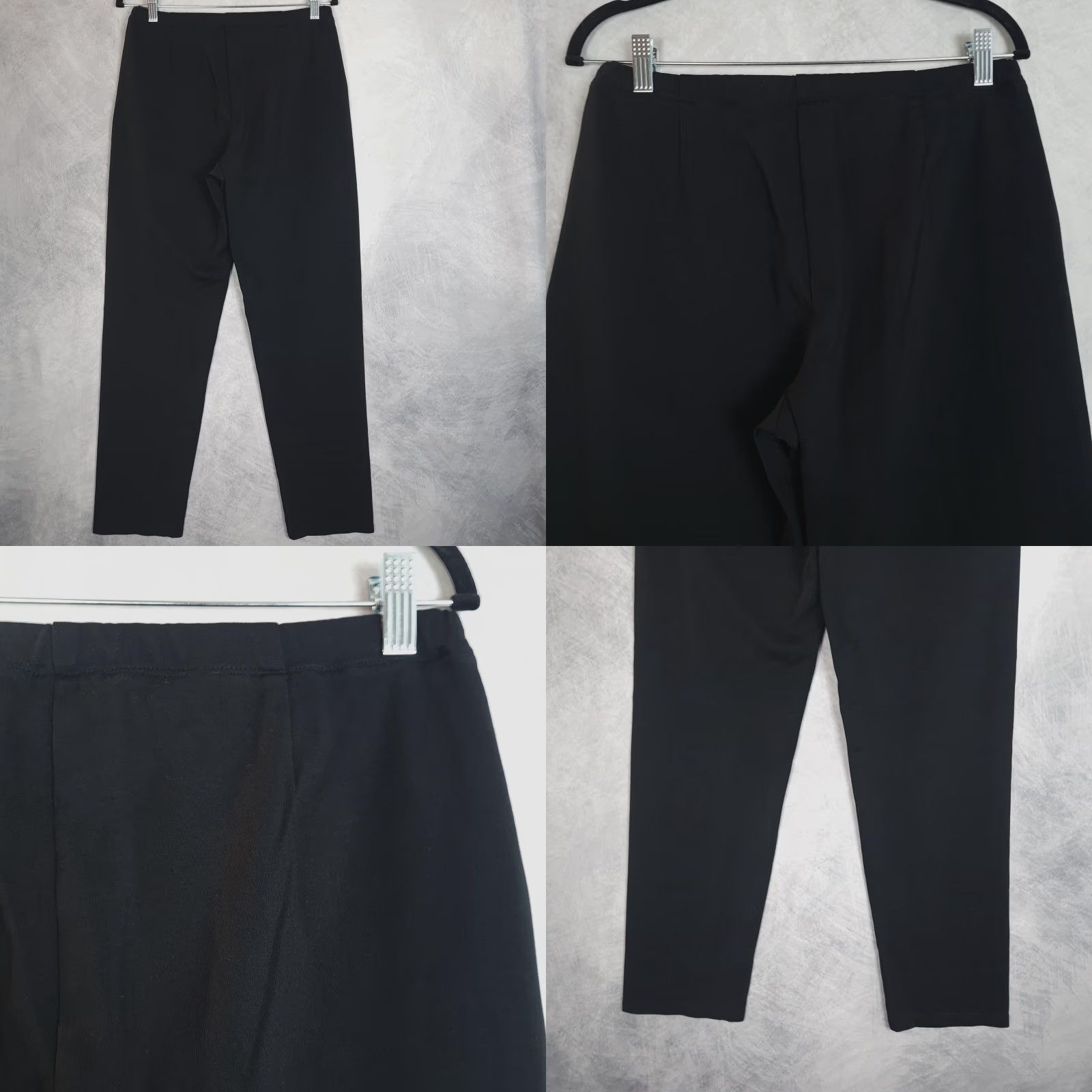 Eileen Fisher Eileen Fisher Pants Womens Medium Black Stretch Pull On Dressy Knit Size 32" / US 10 / IT 46 - 9 Thumbnail
