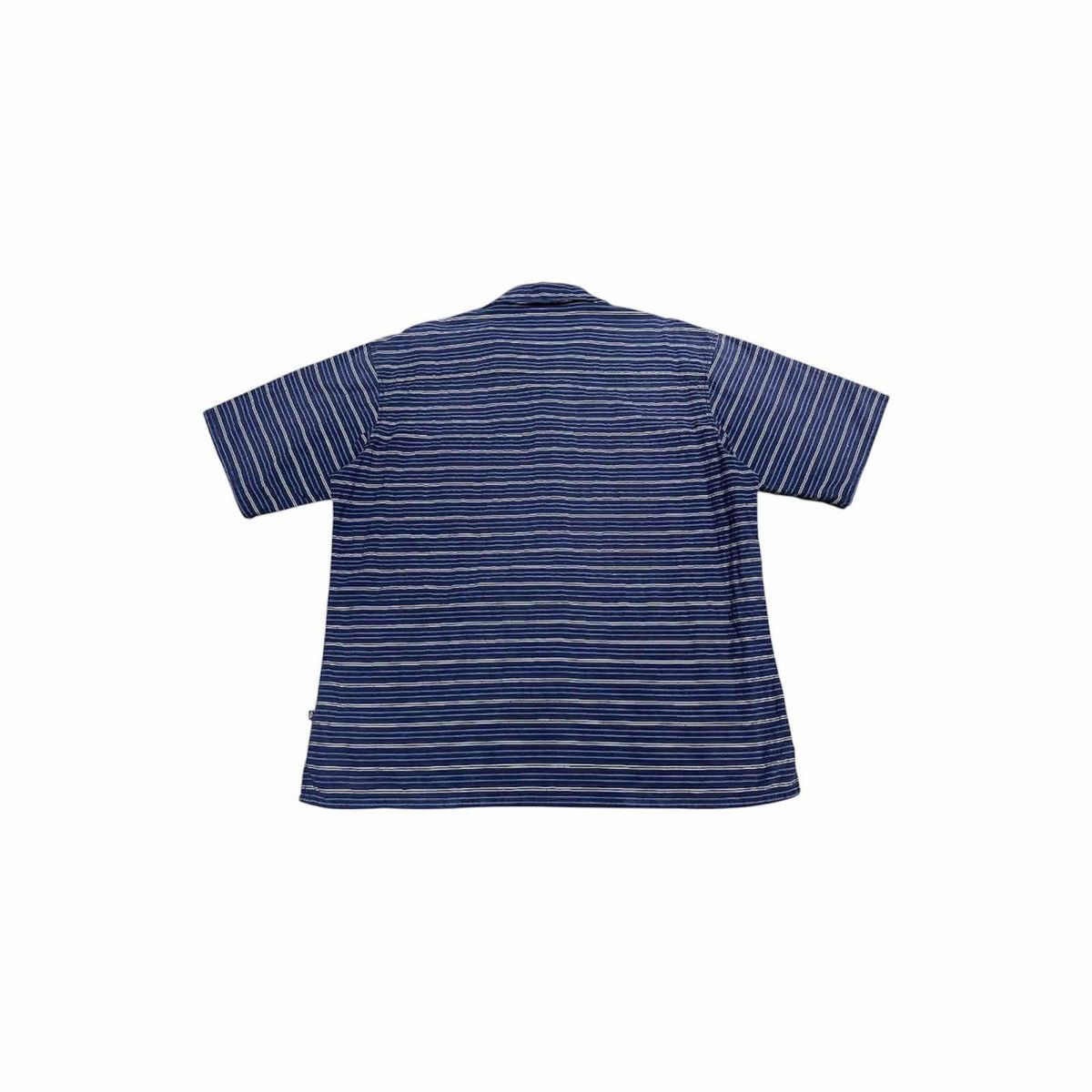 Japanese Brand 🔥Vintage Kansai Jeans Striped Open Collar Shirt Size US XL / EU 56 / 4 - 10 Thumbnail
