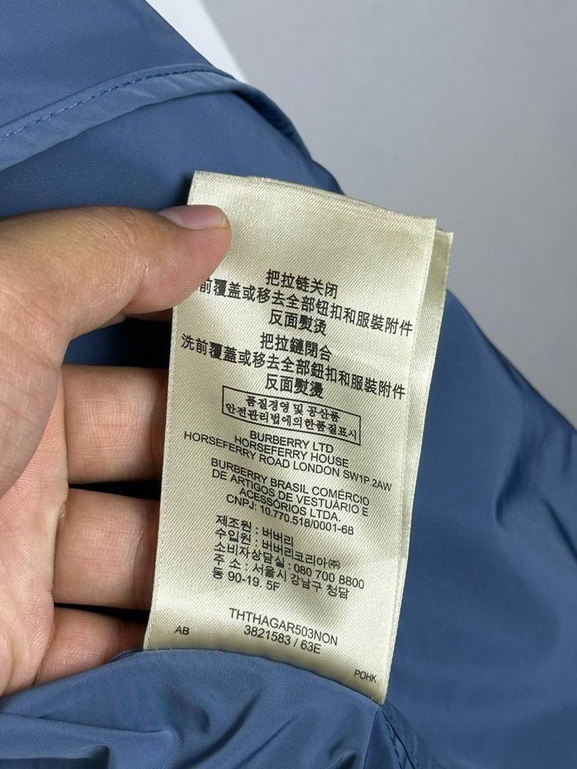 Burberry × Designer Burberry Brit Zip Up Light Bomber Jacket (PIT 23.5) Size US M / EU 48-50 / 2 - 14 Thumbnail