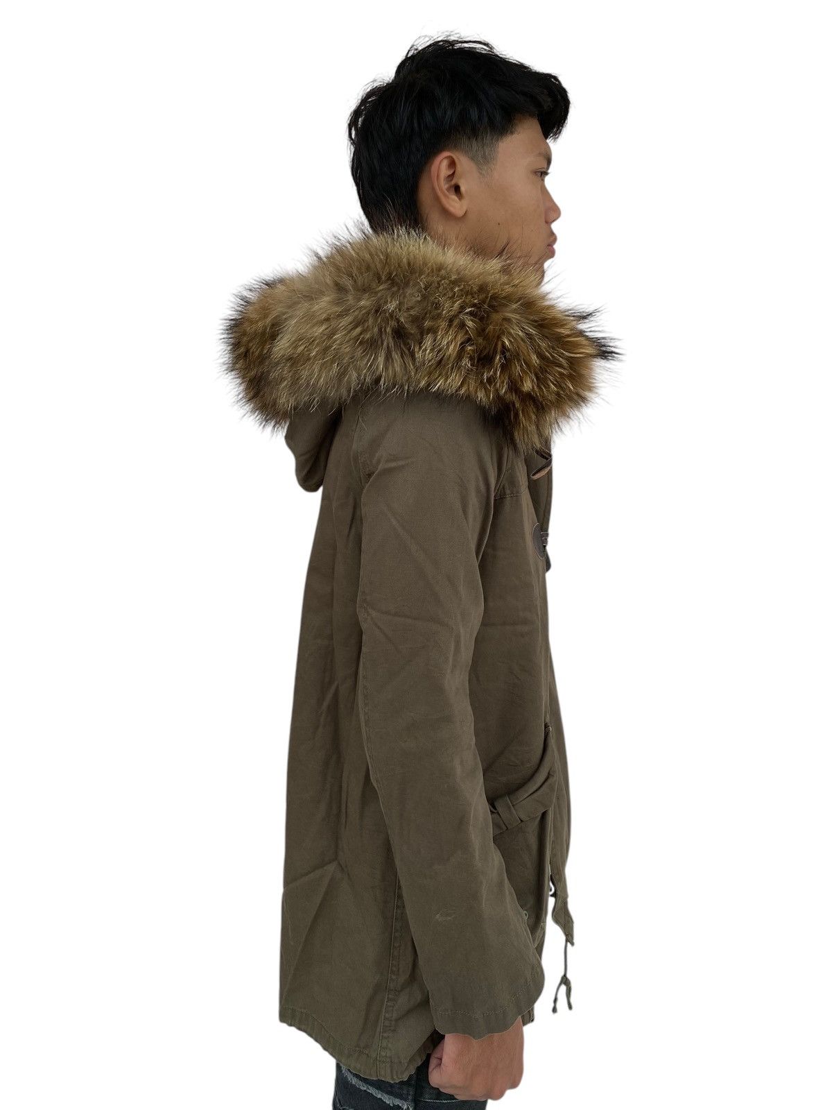 If Six Was Nine × Japanese Brand × Le Grande Bleu (L.G.B.) 2000s JB Girl - Raccoon Fur Hoodie Jacket Size M / US 6-8 / IT 42-44 - 5 Thumbnail
