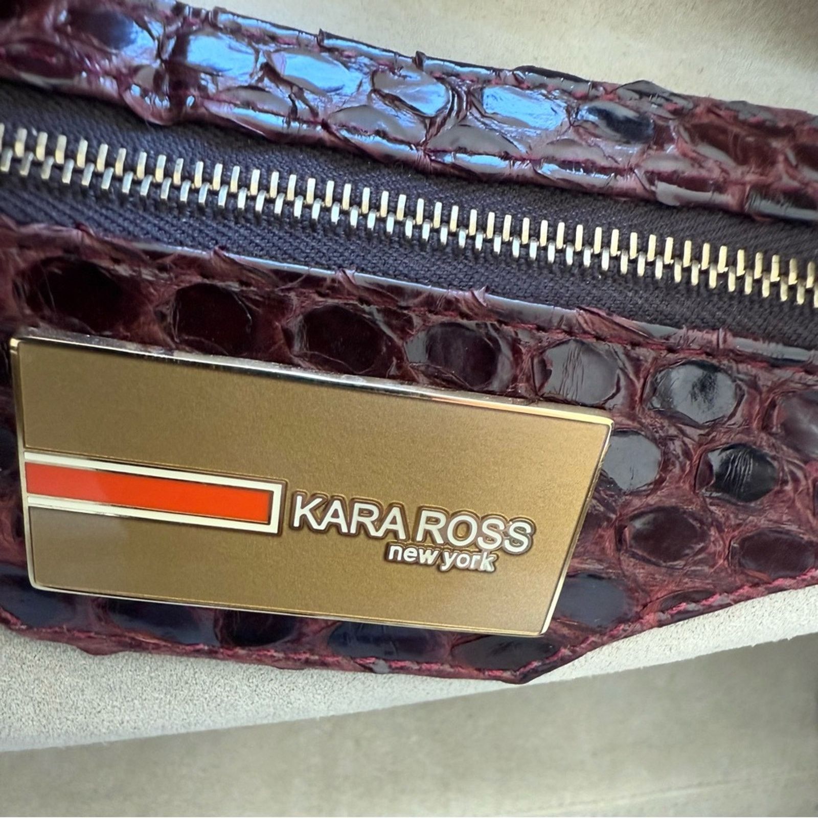 Other NEW!!! KARA ROSS python skin satchel bag large Retail 2950$ Size ONE SIZE - 10 Thumbnail