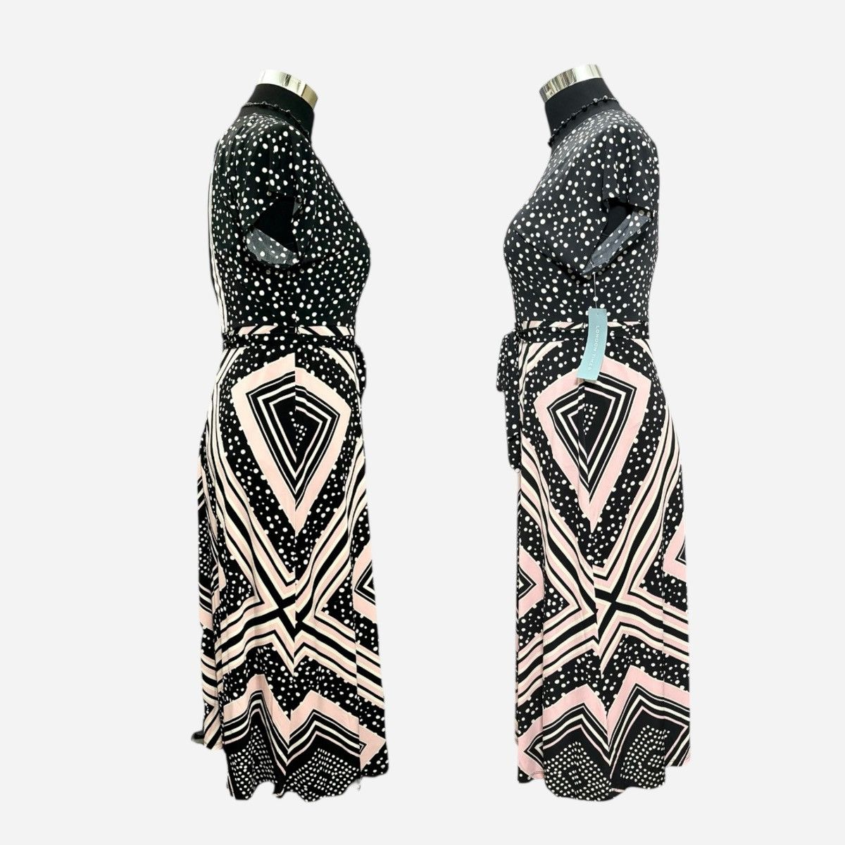 Other London Times Women’s V-neck Short Slvs Maxi Dress Sz Medium Size M / US 6-8 / IT 42-44 - 5 Thumbnail