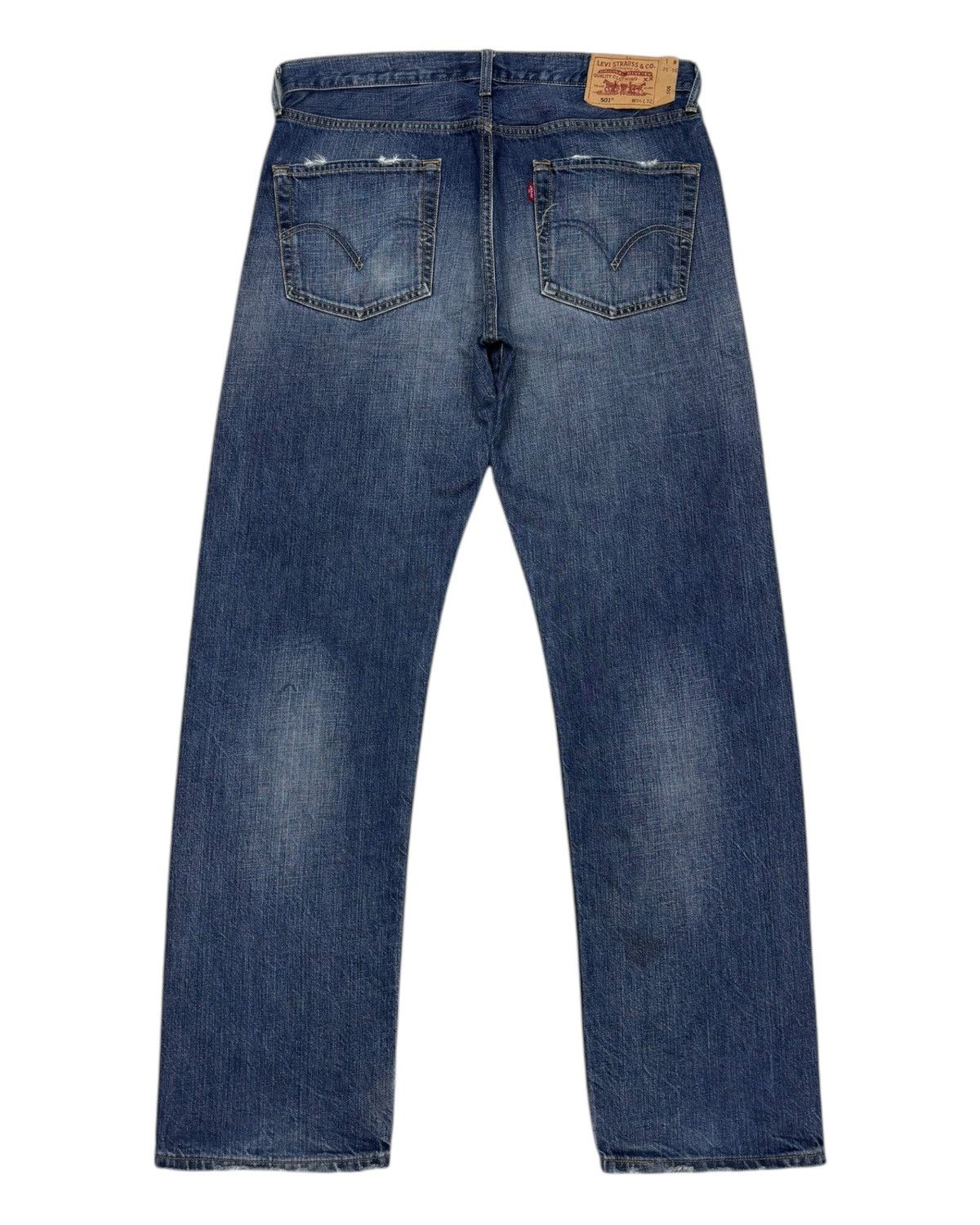 Levi's 🔥VINTAGE LEVIS 501 DISTRESSED DENIM JEANS Size US 34 / EU 50 - 8 Thumbnail