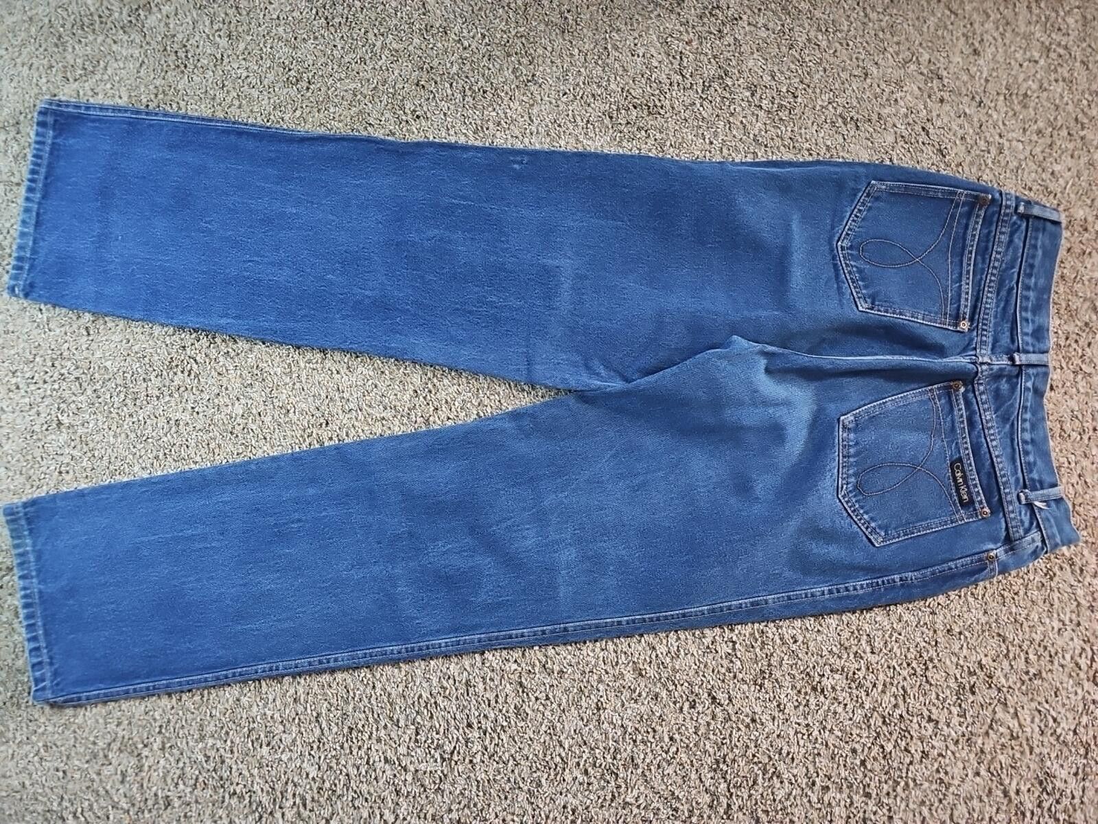 Calvin Klein Calvin Klein Sz 16 Straight Blue Jeans Size 38" / US 16 / IT 52 - 8 Thumbnail