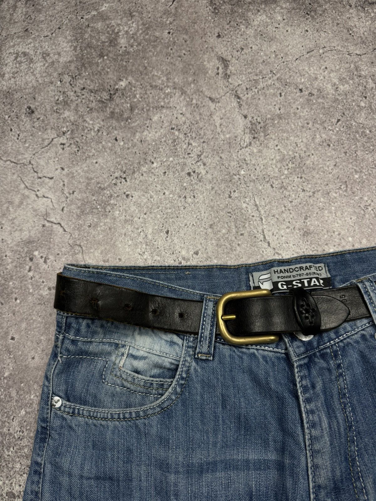 Japanese Brand 00’s NUMBER NINE STYLE JAPAN LEATHER Y2K BELT VINTAGE Size ONE SIZE - 2 Thumbnail