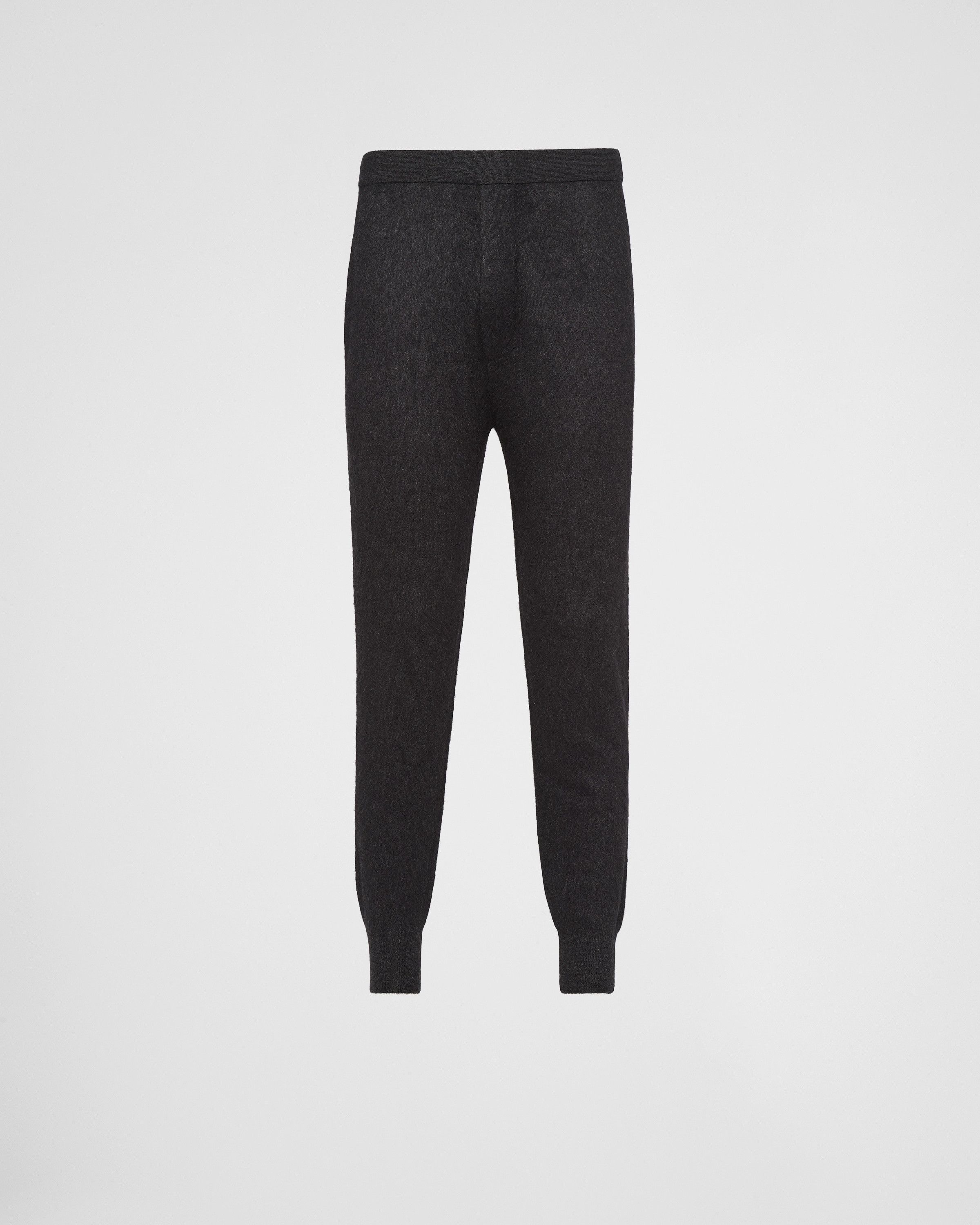 o1bcso1str1025 Cashmere And Silk Knit Pants in Black