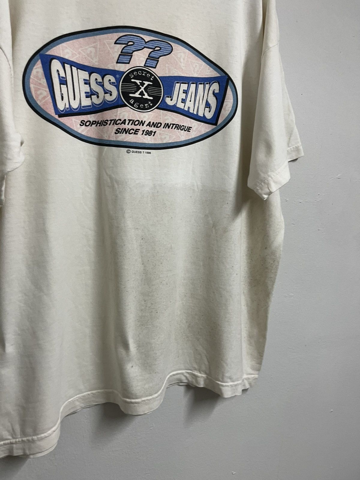 Georges Marciano 💥Vintage 96 SECRET X AGENT Guess Jeans Since 1981 Size US XL / EU 56 / 4 - 4 Thumbnail