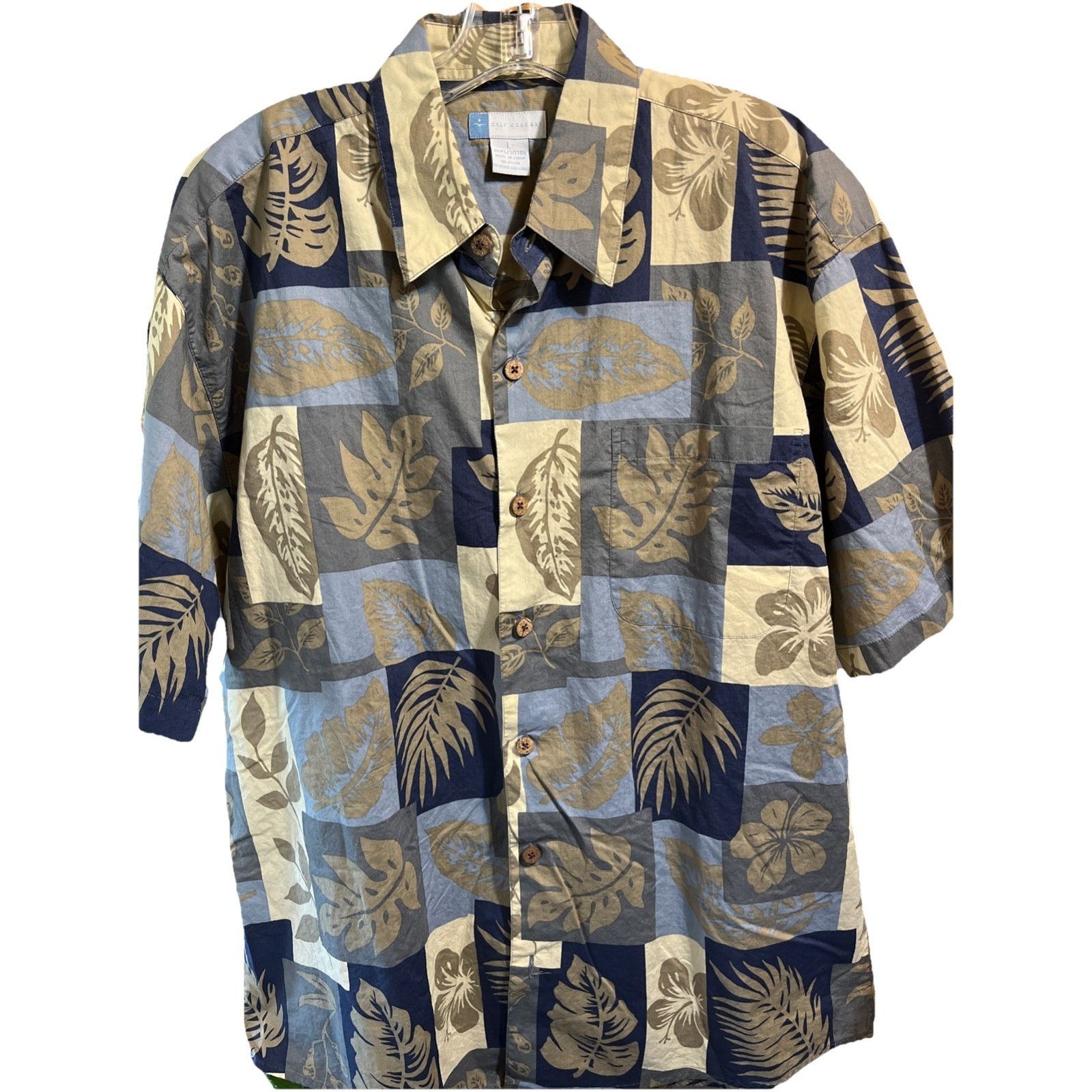 Other Half Moon Bay Shirt Men's Size Large Button Up Leaf Print Size US L / EU 52-54 / 3 - 1 Thumbnail