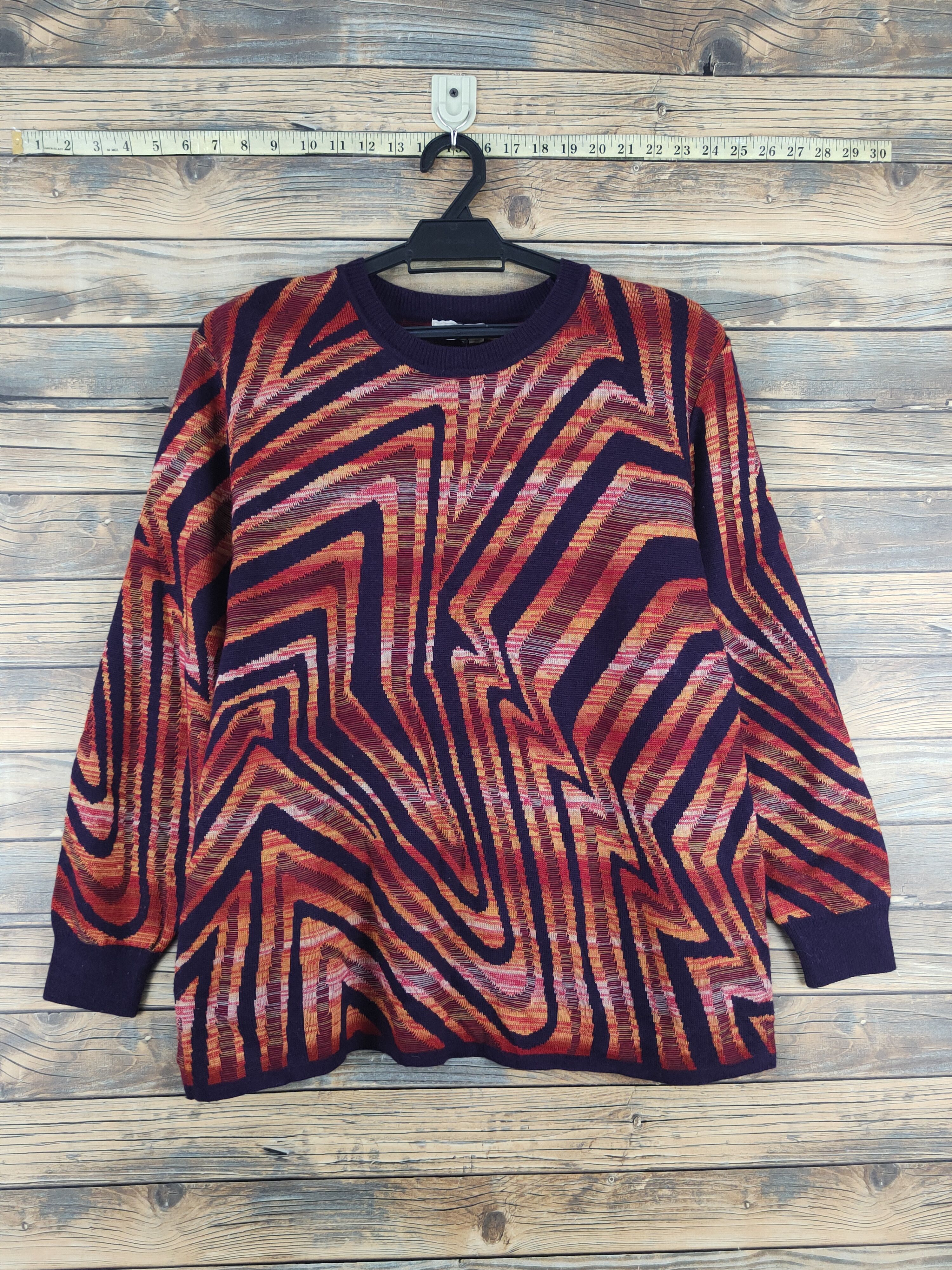 Japanese Brand Pearl Pear Purple Orange Knitwear Sweatshirts #W2158 Size M / US 6-8 / IT 42-44 - 1 Thumbnail
