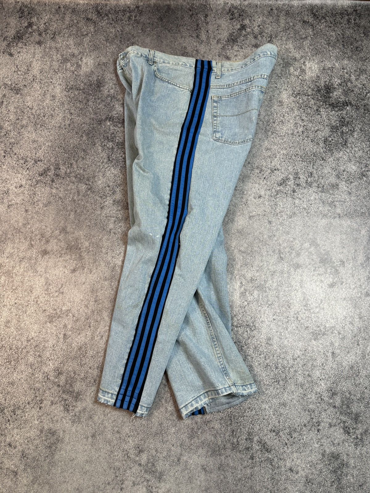 Other Y2K Style Adidas Jeans Pants Avant Garde XL Rare USA Alt Size US 36 / EU 52 - 4 Thumbnail
