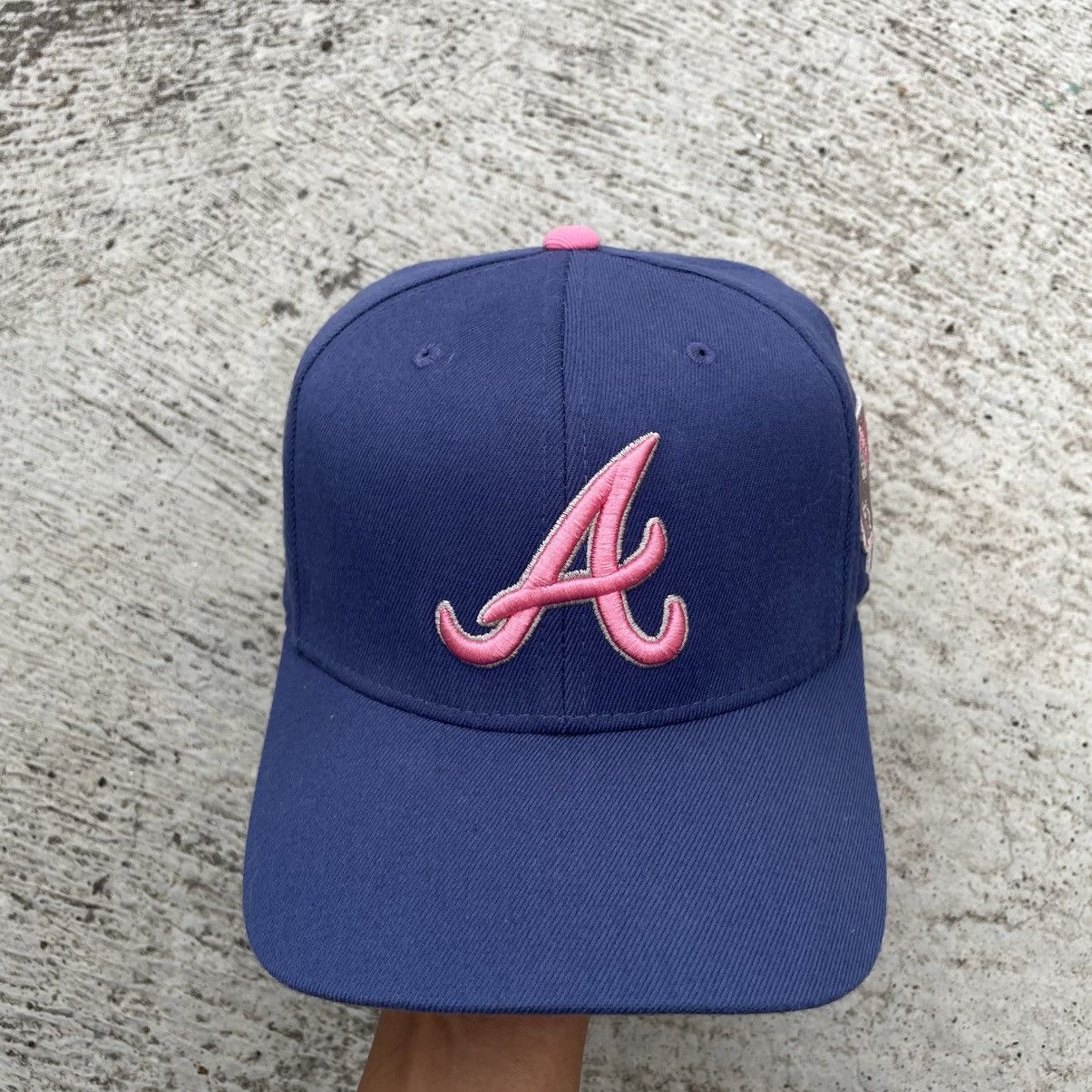 MLB Atlanta braves neon blue with indian logo Size ONE SIZE - 1 Thumbnail