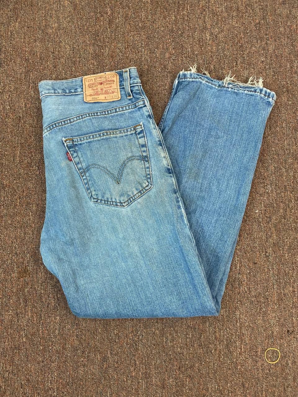 Levi's vintage levis 559 relaxed straight denim nice design Size US 37 - 2 Thumbnail