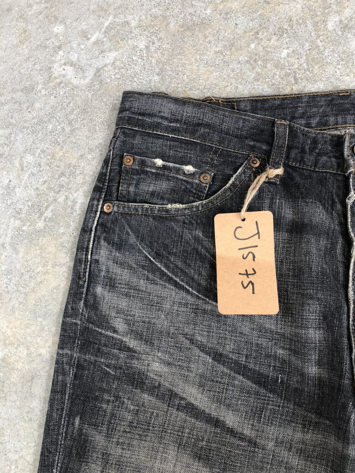 If Six Was Nine Y2k Levi’s 517 Flared Jeans Distressed Denim Size US 33 - 13 Thumbnail