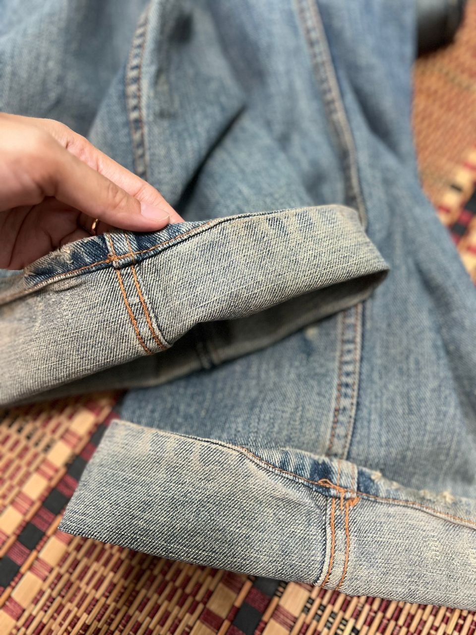 Japanese Brand Japanese Brand Nylaus Art Denim Jeans Size US 34 / EU 50 - 12 Thumbnail