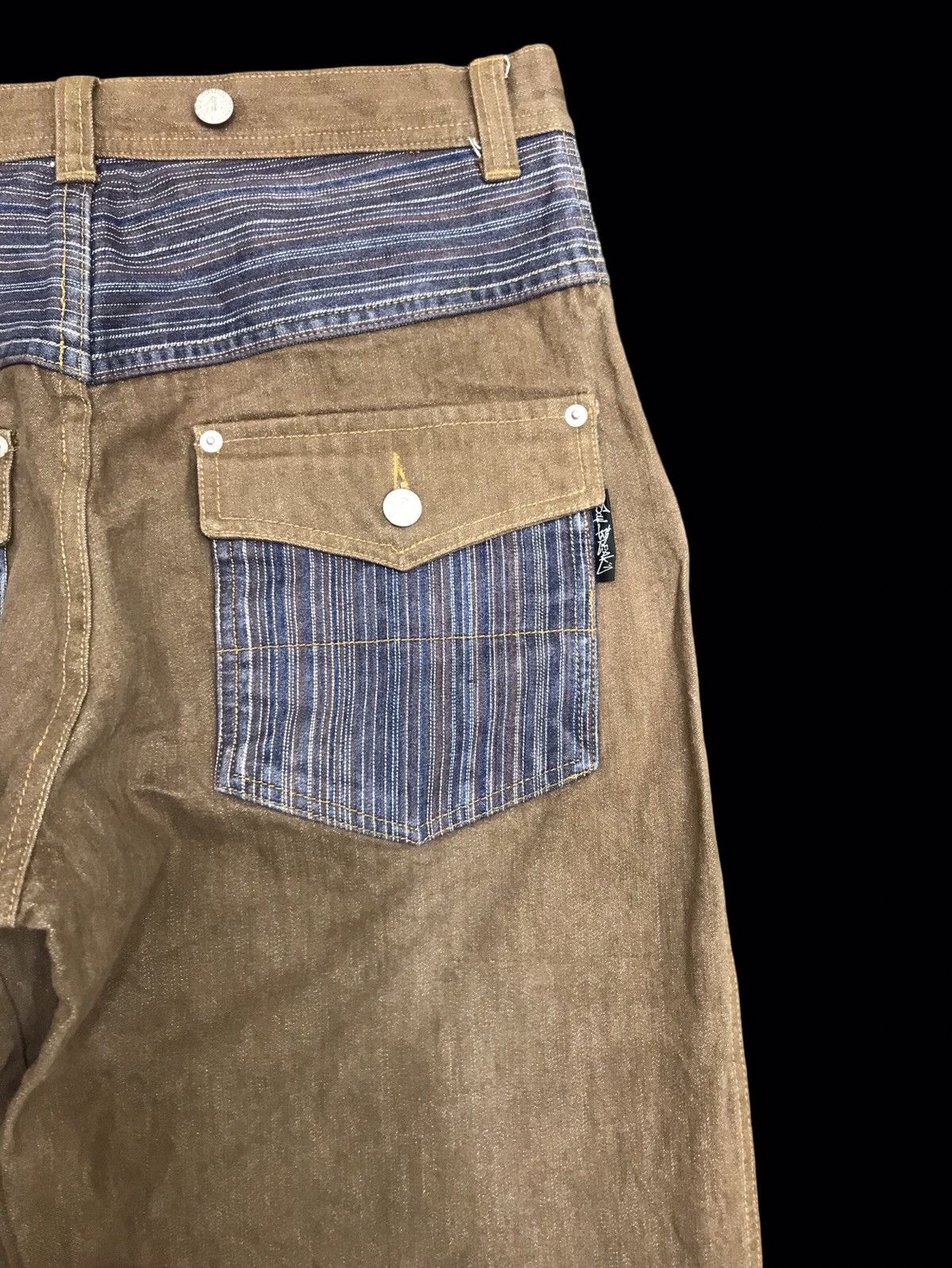 Japanese Brand 💥BAGGY💥ARCHIVAL SOULBREAK STURDY BAGGY DENIM F379 Size US 31 - 11 Thumbnail